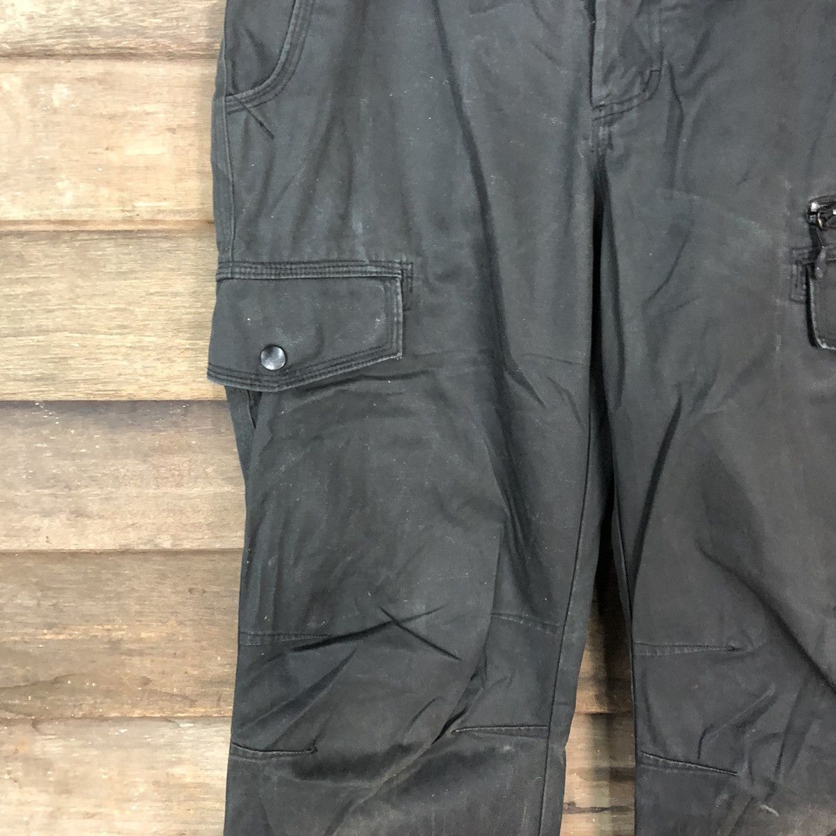 Vintage DLL Nike Black utility tactical Cargo Pants #5030T Size US 28 / EU 44 - 6 Thumbnail