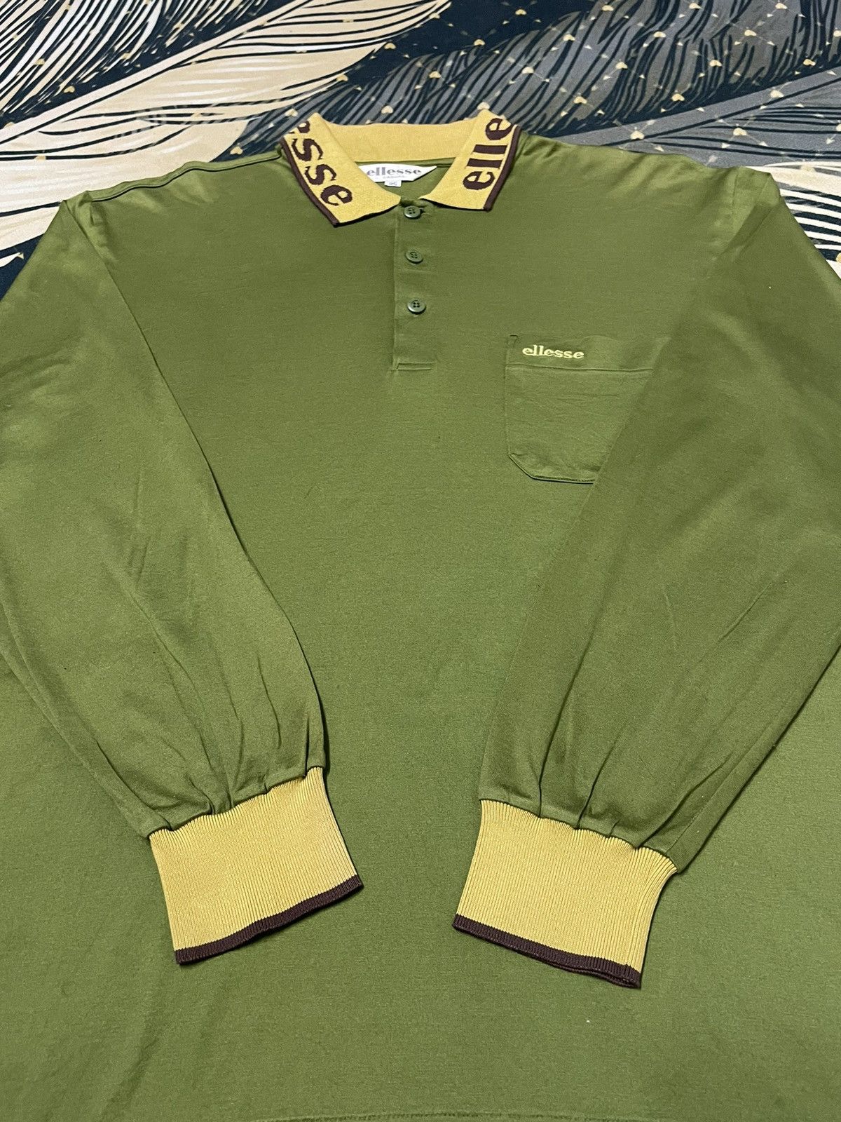 Ellesse × Japanese Brand × Vintage Vintage Ellese Casual Long Sleeve Shirt Size US L / EU 52-54 / 3 - 3 Thumbnail