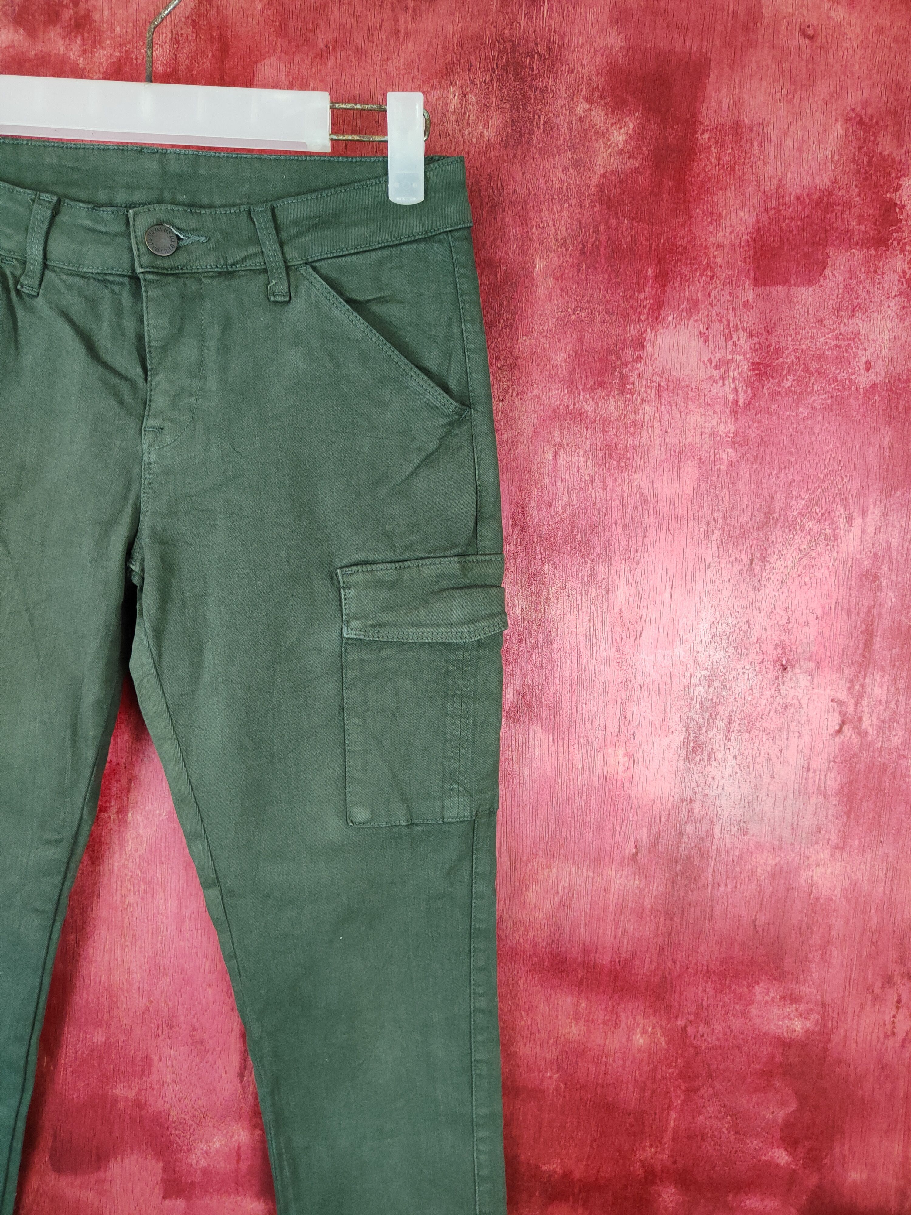 Japanese Brand Uniqlo skinny Multi Pocket Tactical Cargo Pants #S462 Size 26" / US 2 / IT 38 - 5 Thumbnail