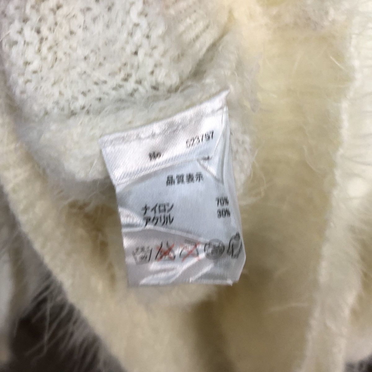 Homespun Knitwear DL Newlyme White Mohair Shag Shaggy Knitwear #c1103 Size M / US 6-8 / IT 42-44 - 12 Thumbnail