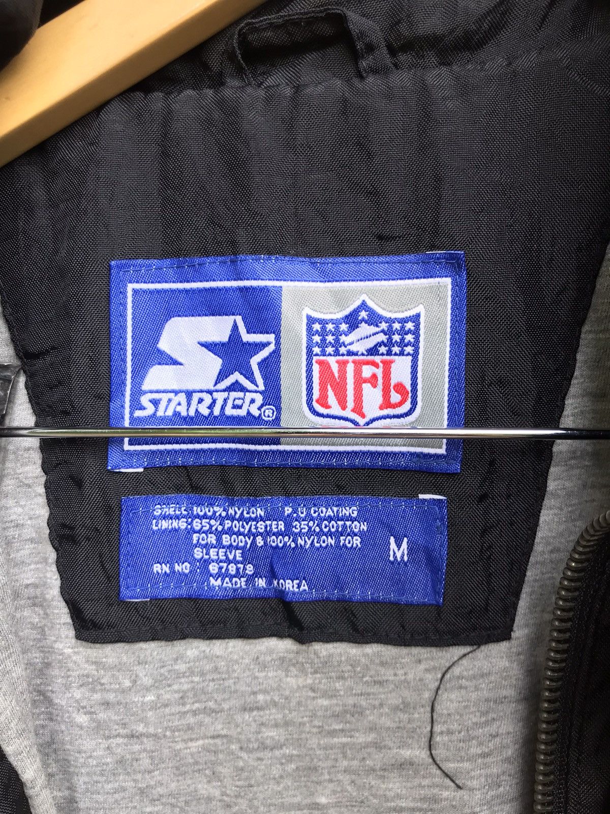 NFL Vintage 90s Starter NFL Los Angeles Raiders Nylon Jacket Size US L / EU 52-54 / 3 - 11 Thumbnail