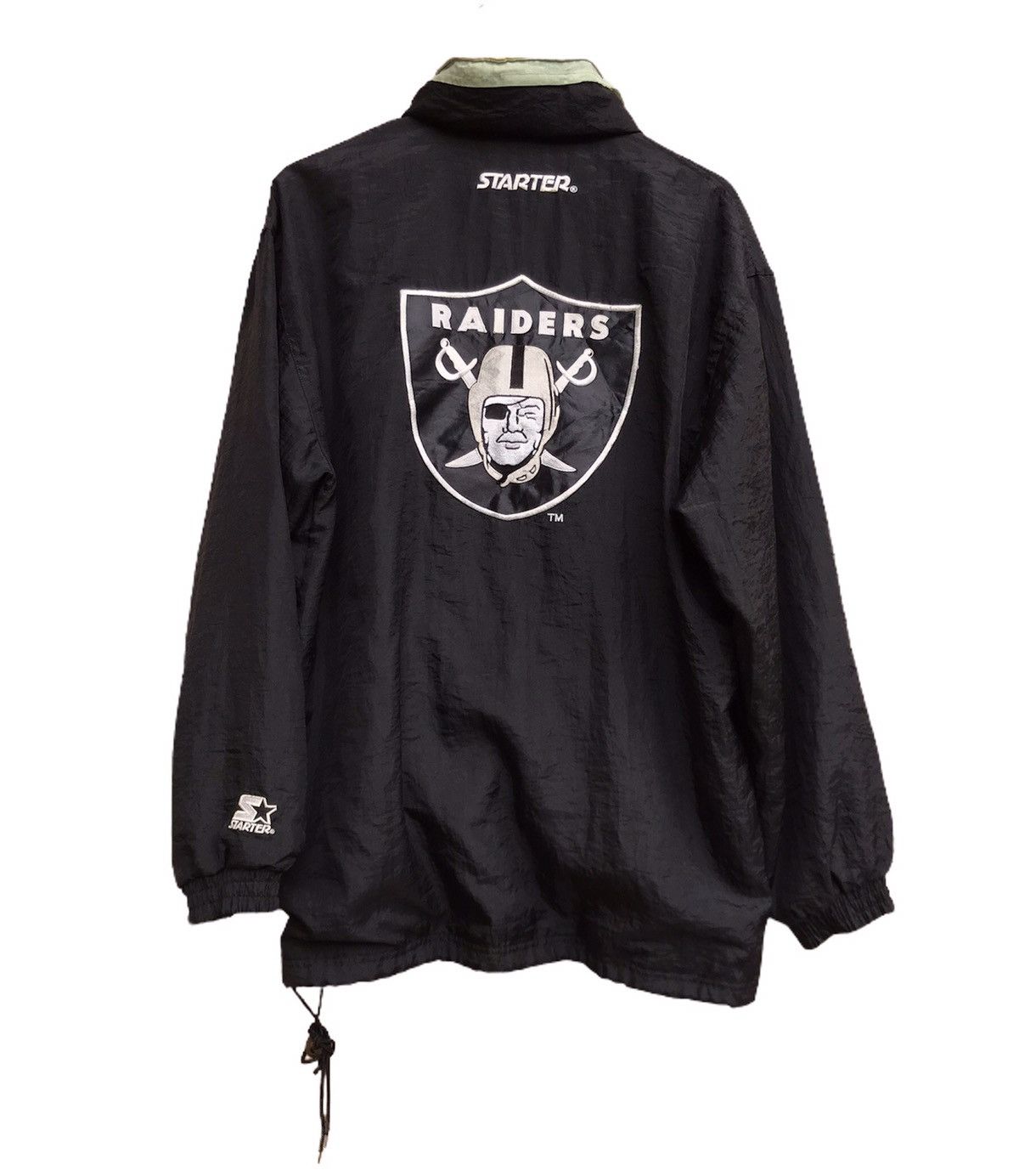 NFL Vintage 90s Starter NFL Los Angeles Raiders Nylon Jacket Size US L / EU 52-54 / 3 - 1 Thumbnail