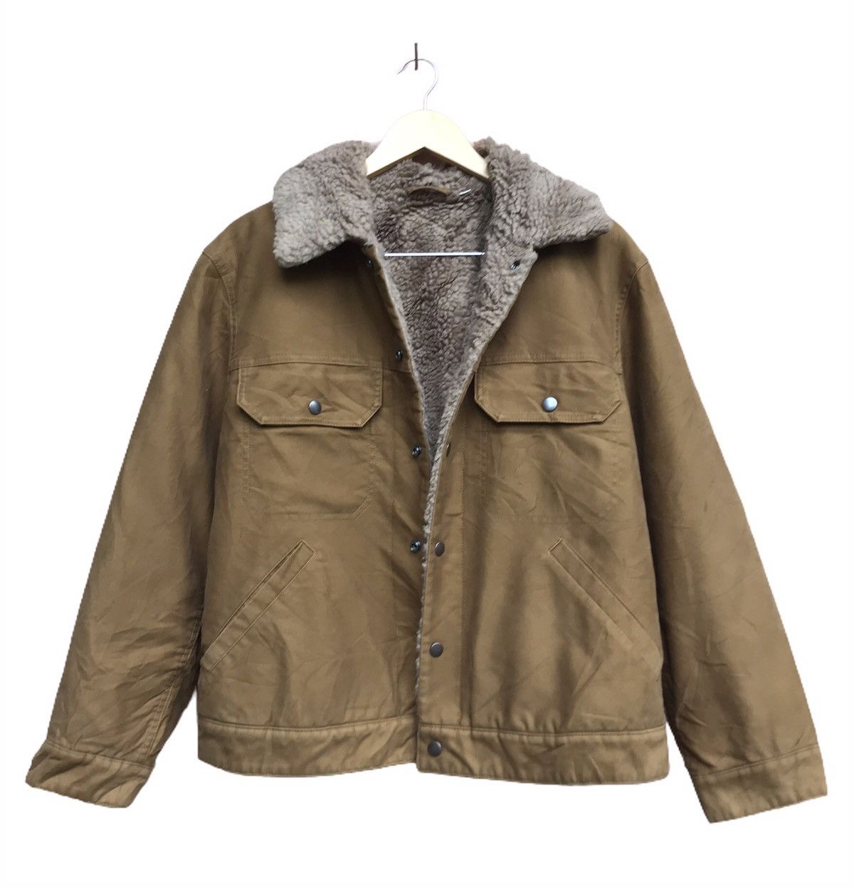 Lemaire × Uniqlo Uniqlo Lemaire Western Trucker Sherpa Jacket Size US S / EU 44-46 / 1 - 3 Thumbnail