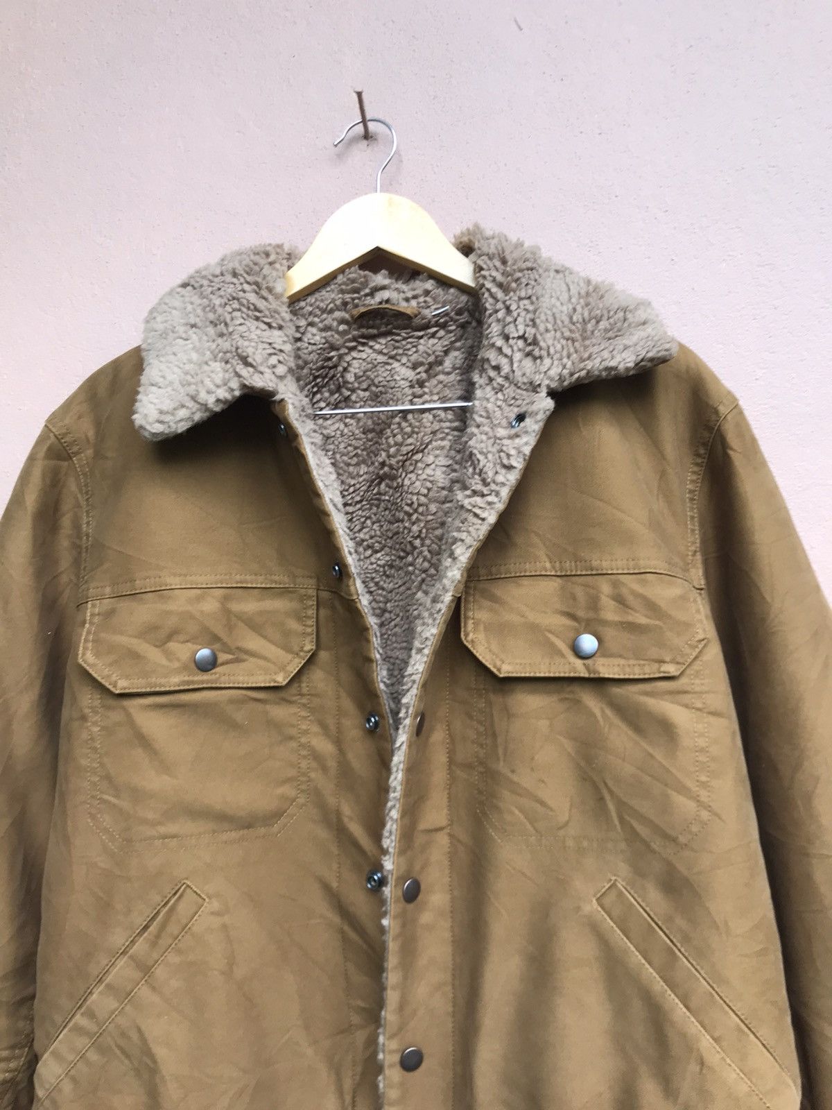 Lemaire × Uniqlo Uniqlo Lemaire Western Trucker Sherpa Jacket Size US S / EU 44-46 / 1 - 2 Thumbnail