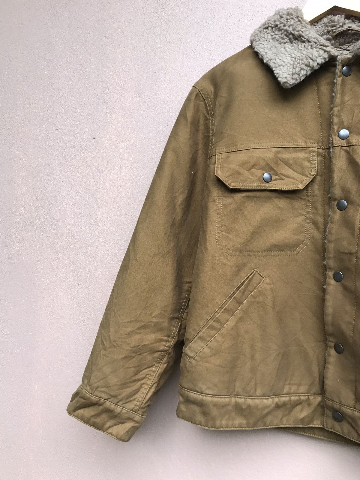 Lemaire × Uniqlo Uniqlo Lemaire Western Trucker Sherpa Jacket Size US S / EU 44-46 / 1 - 7 Thumbnail