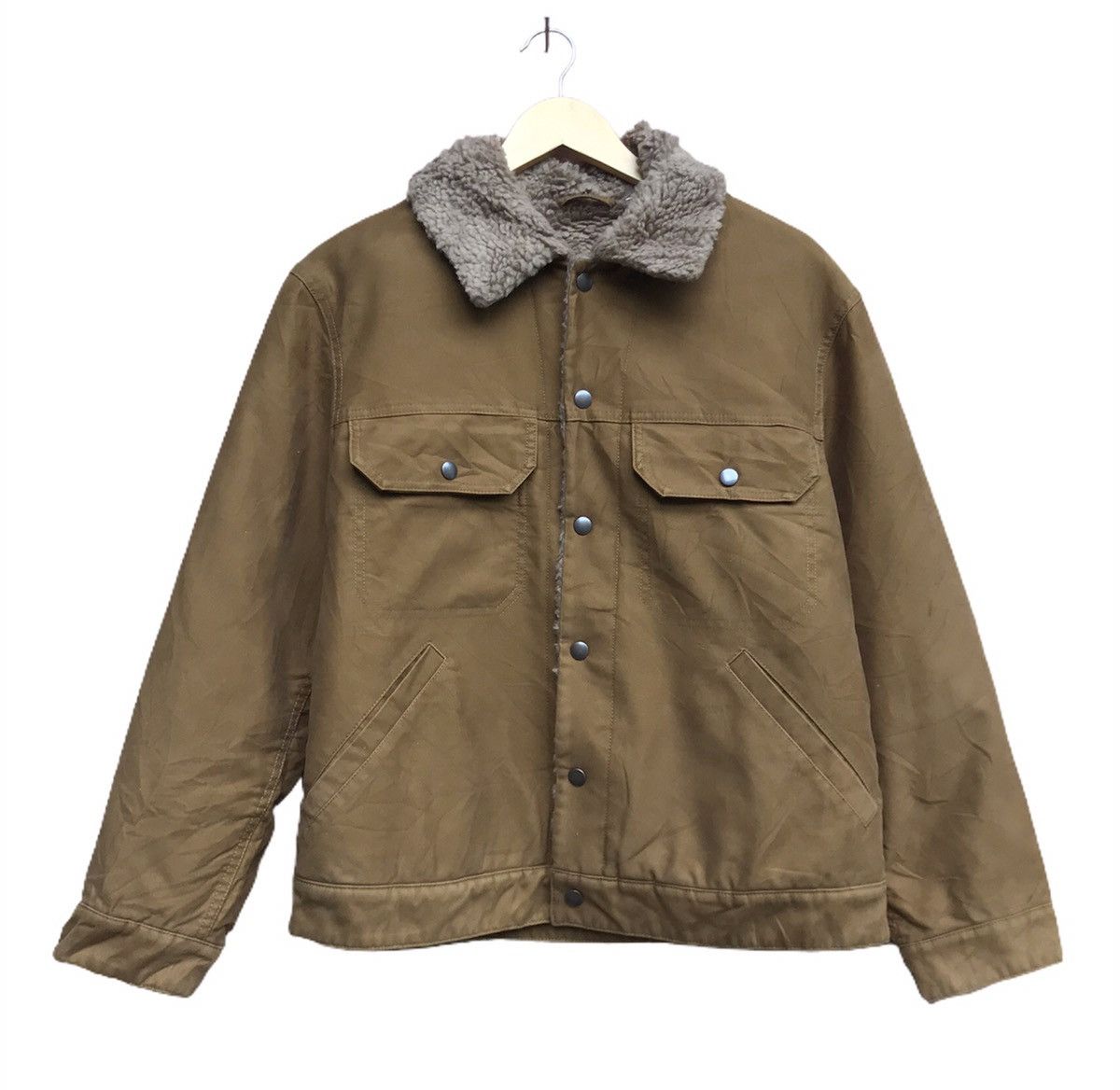 Lemaire × Uniqlo Uniqlo Lemaire Western Trucker Sherpa Jacket Size US S / EU 44-46 / 1 - 1 Thumbnail