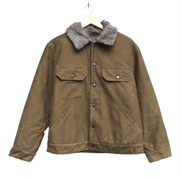 Uniqlo u pile sales lined trucker jacket