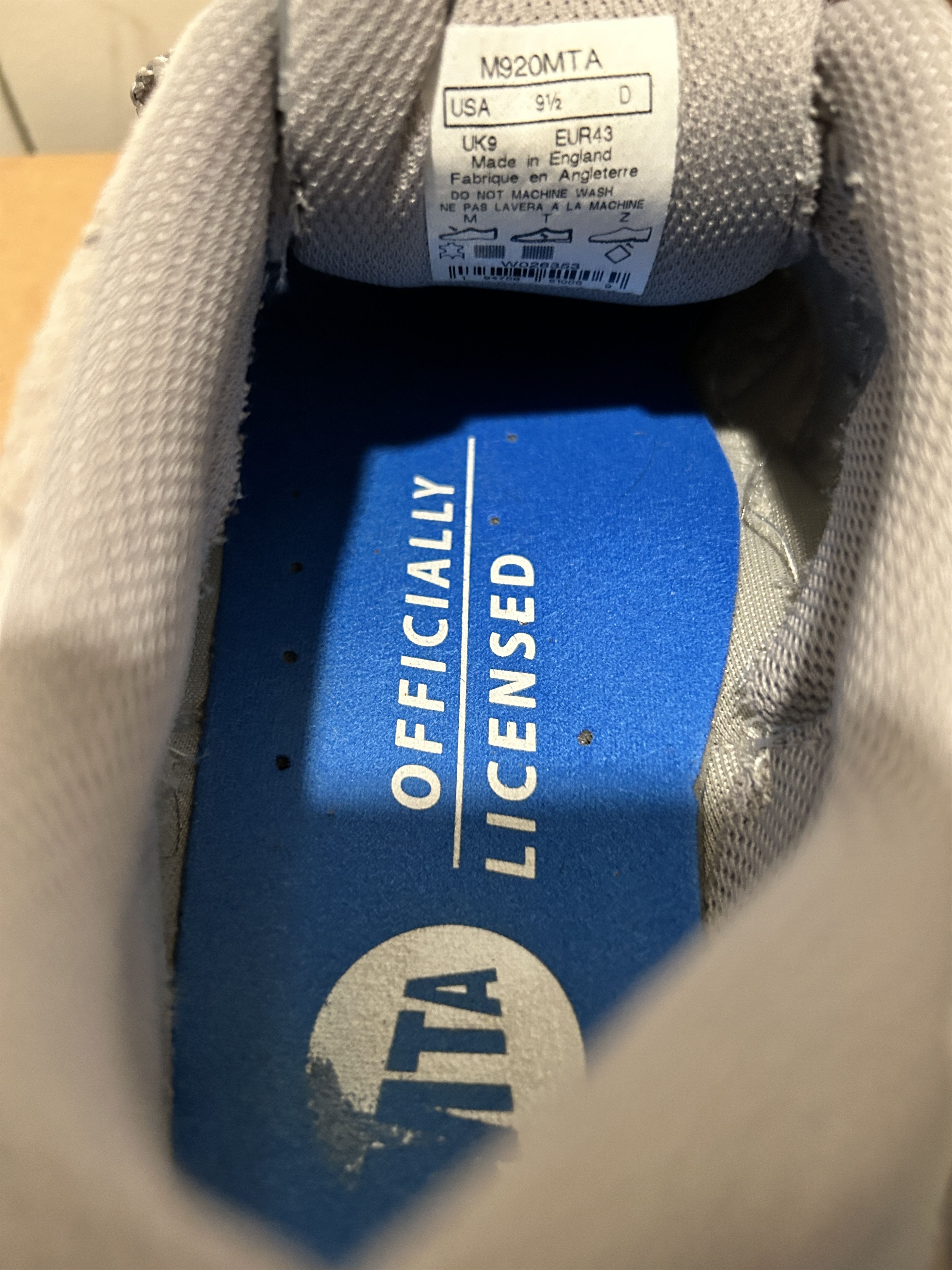 New Balance New Balance 920 MTA Grey Size US 9.5 / EU 42-43 - 6 Thumbnail