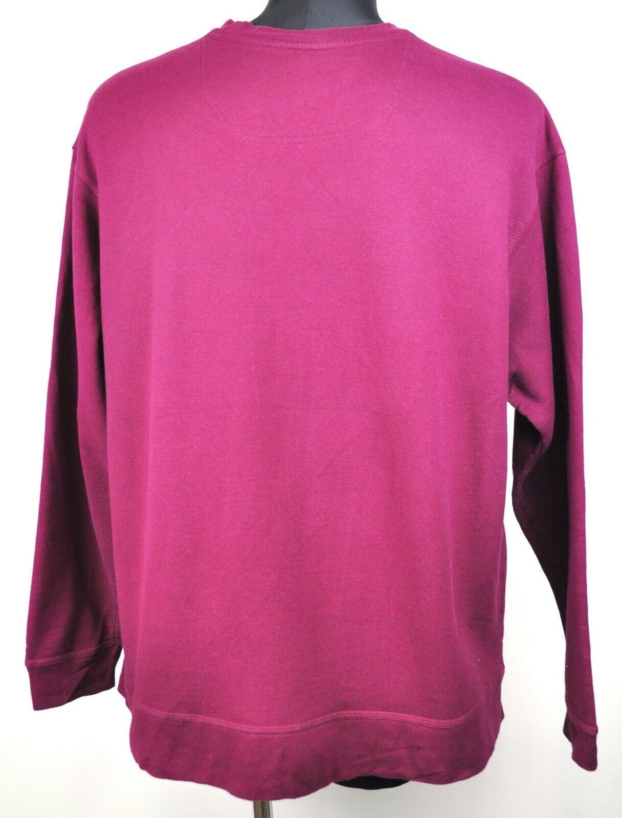 Champion Men XL Jumper Stitched Logo Burgundy Sweatshirt Crew Neck Size US XL / EU 56 / 4 - 3 Thumbnail