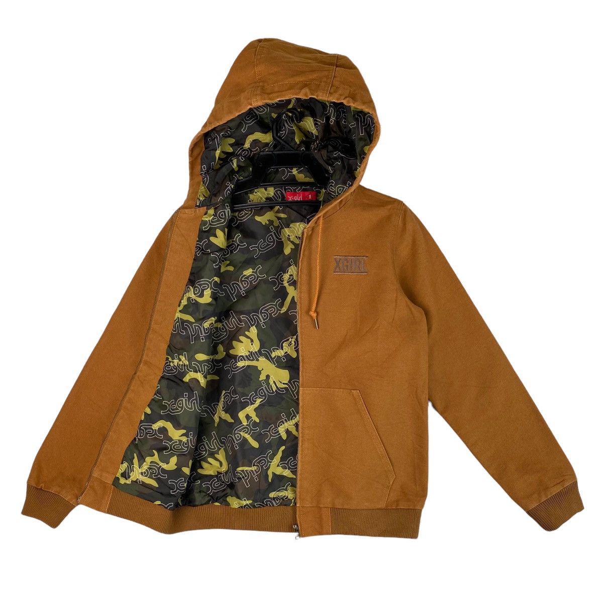 Japanese Brand X GIRL japan duck canvas cotton zip up hooded work jacket Size US S / EU 44-46 / 1 - 1 Thumbnail