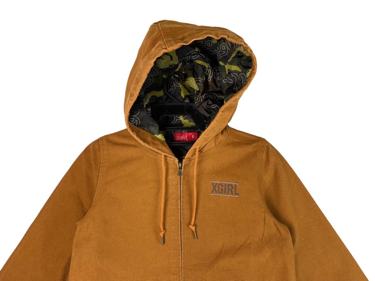 Japanese Brand X GIRL japan duck canvas cotton zip up hooded work jacket Size US S / EU 44-46 / 1 - 4 Thumbnail