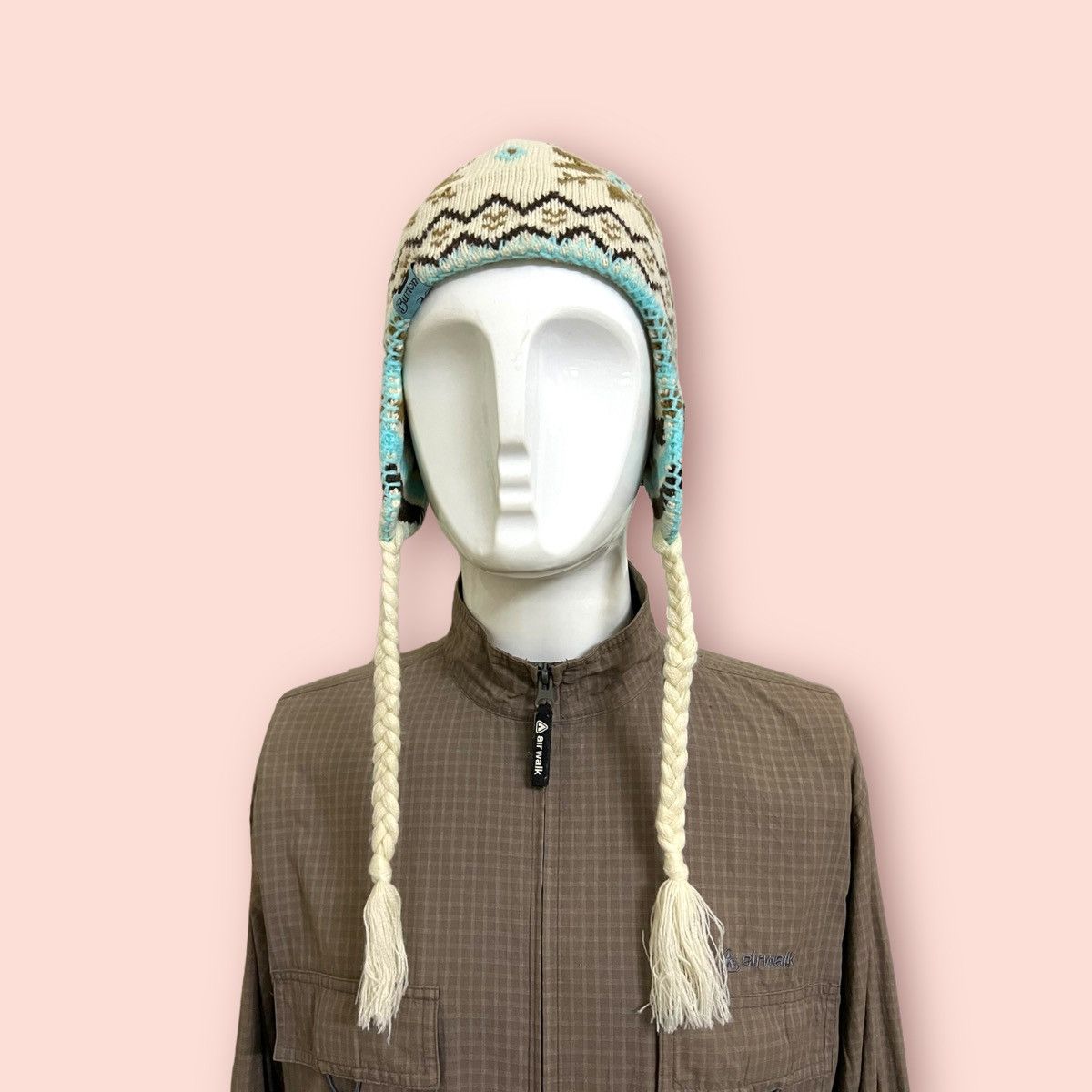 Burton RARE BURTON KNITTED EARFLAP BEANIE Size ONE SIZE - 3 Thumbnail
