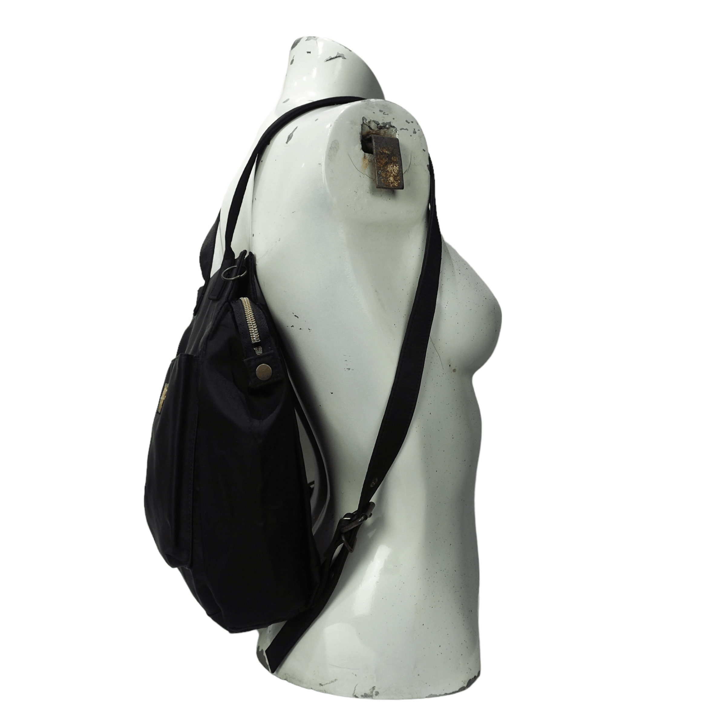 Jean Paul Gaultier Black Nylon One side Pocket Backpack Size ONE SIZE - 7 Thumbnail