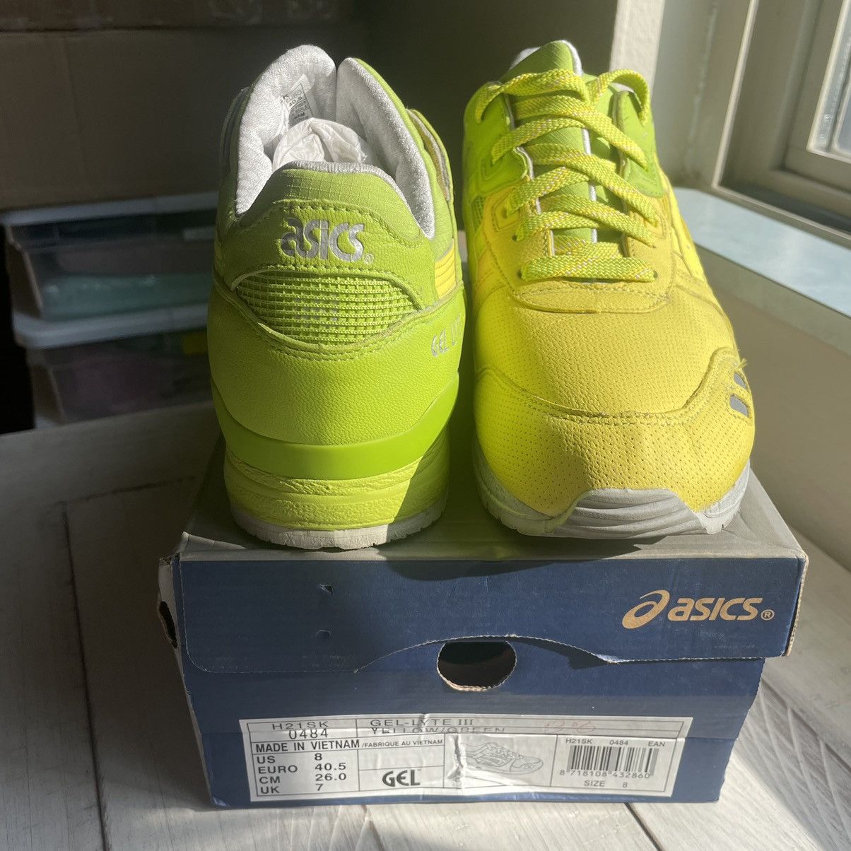 Asics 2012 SLAM JAM SOCiALiSM LEMON LiME GEL LYTE iii 3 H21SK0484 Size US 8 / EU 41 - 12 Thumbnail