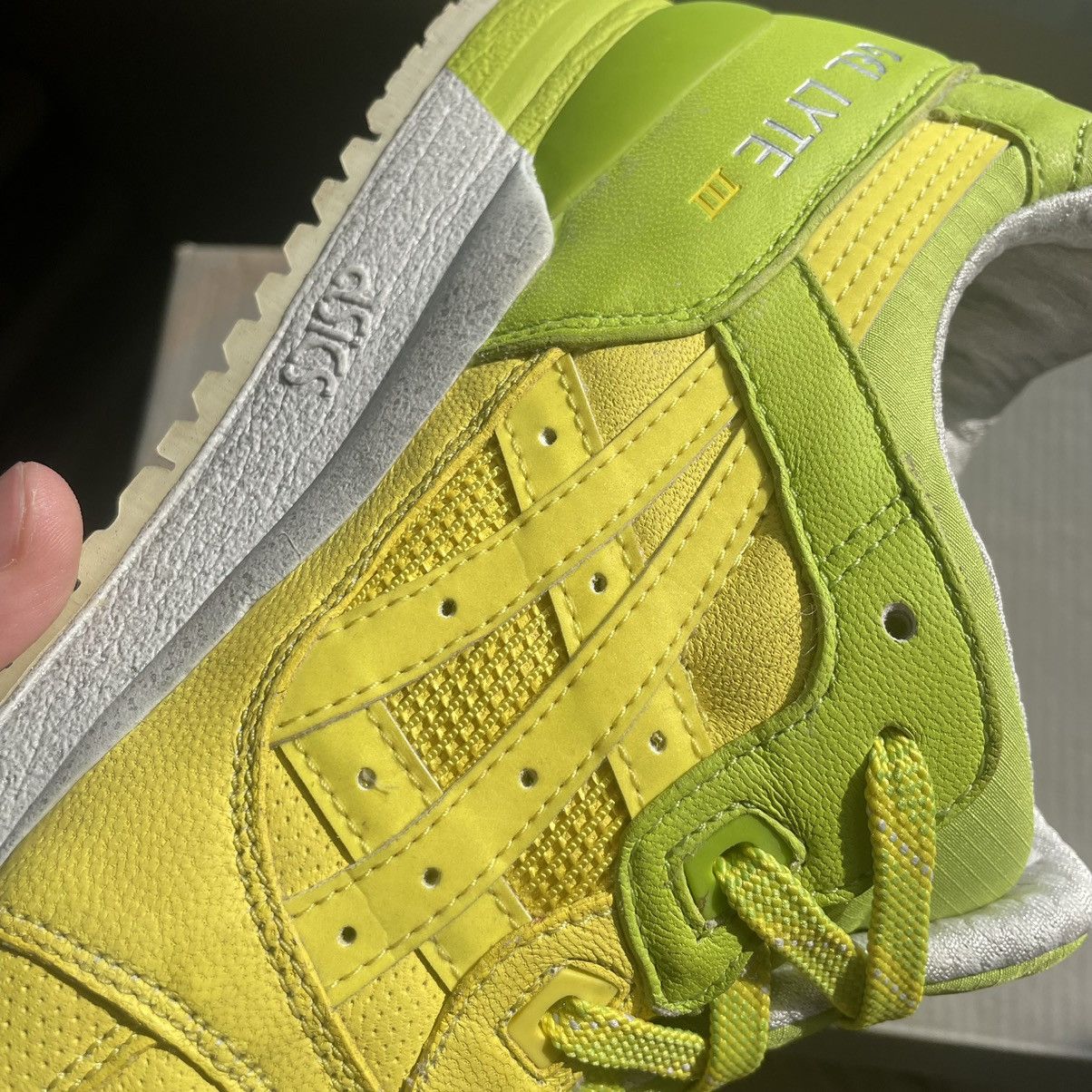Asics 2012 SLAM JAM SOCiALiSM LEMON LiME GEL LYTE iii 3 H21SK0484 Size US 8 / EU 41 - 15 Thumbnail