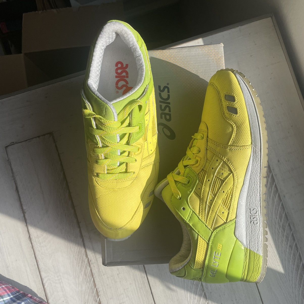 Asics 2012 SLAM JAM SOCiALiSM LEMON LiME GEL LYTE iii 3 H21SK0484 Size US 8 / EU 41 - 13 Thumbnail