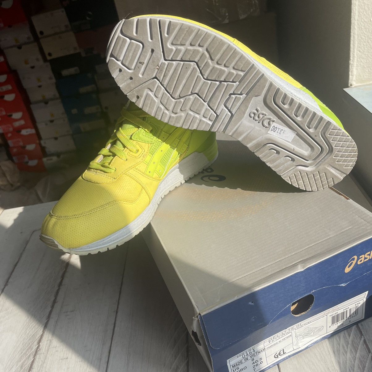 Asics 2012 SLAM JAM SOCiALiSM LEMON LiME GEL LYTE iii 3 H21SK0484 Size US 8 / EU 41 - 17 Thumbnail