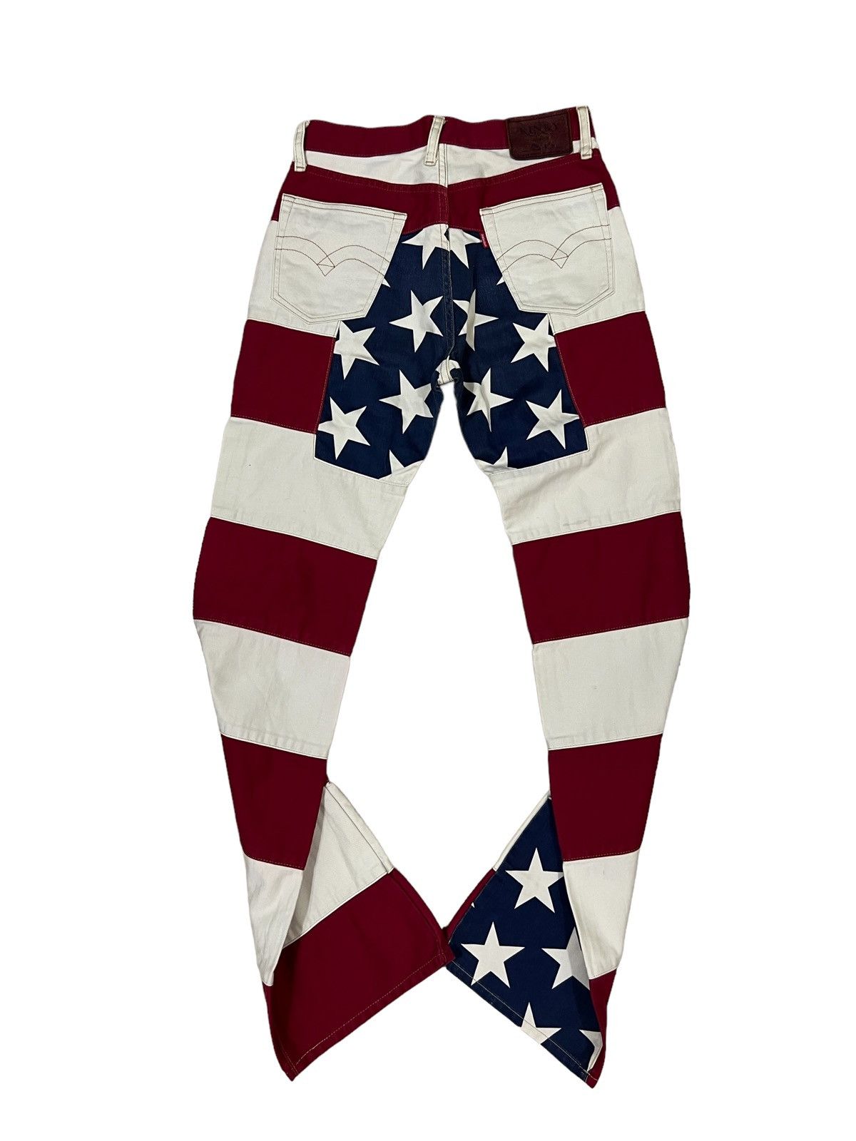 Hysteric Glamour GRAIL🔥OG Hysteric Glamour USA Flag Hagi Patchwork Denim Size US 28 / EU 44 - 1 Thumbnail