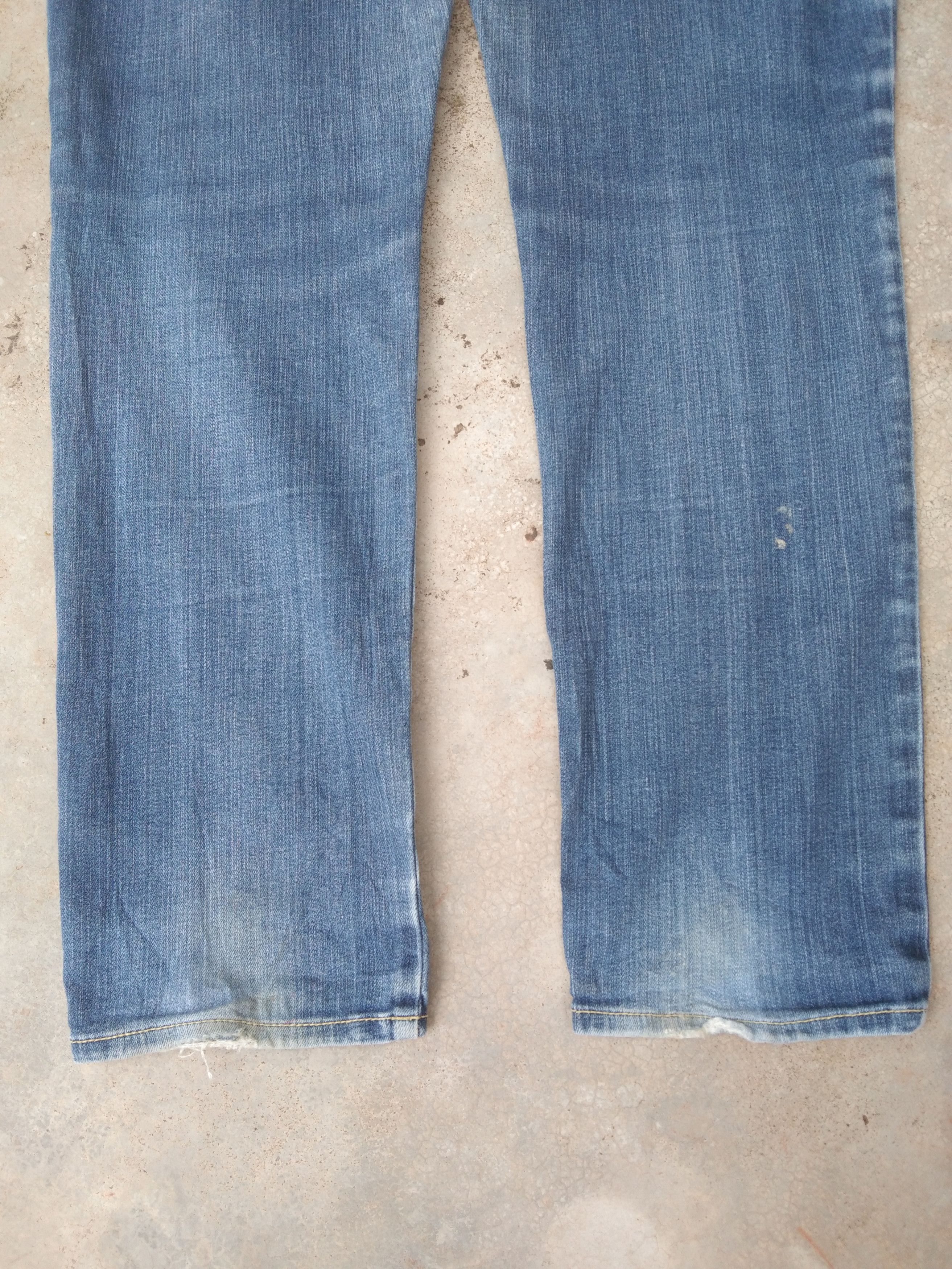 Issey Miyake Vintage Nenet High Rise Washed Faded Blue Jeans 32x29 Size US 32 / EU 48 - 3 Thumbnail