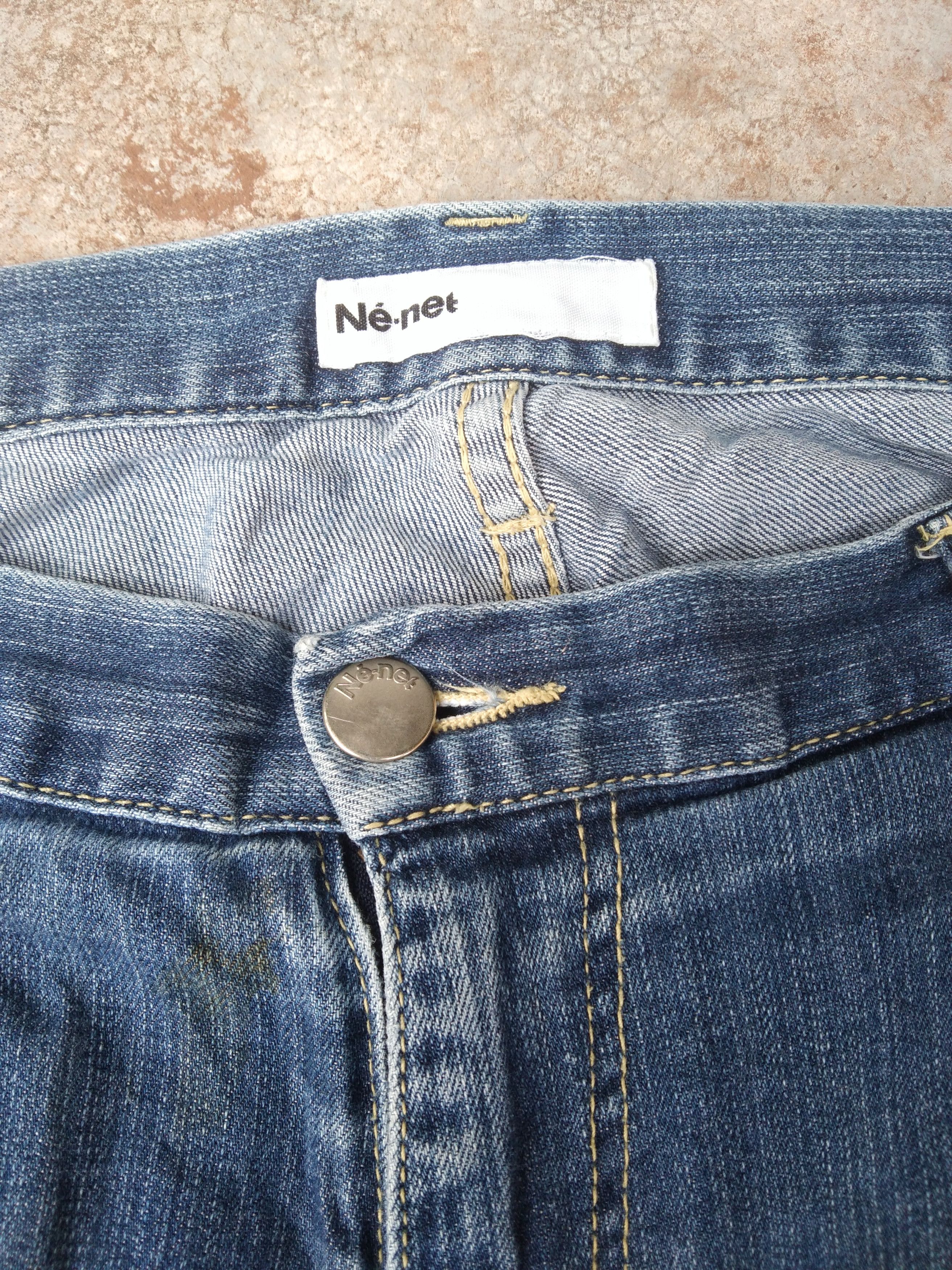 Issey Miyake Vintage Nenet High Rise Washed Faded Blue Jeans 32x29 Size US 32 / EU 48 - 9 Thumbnail