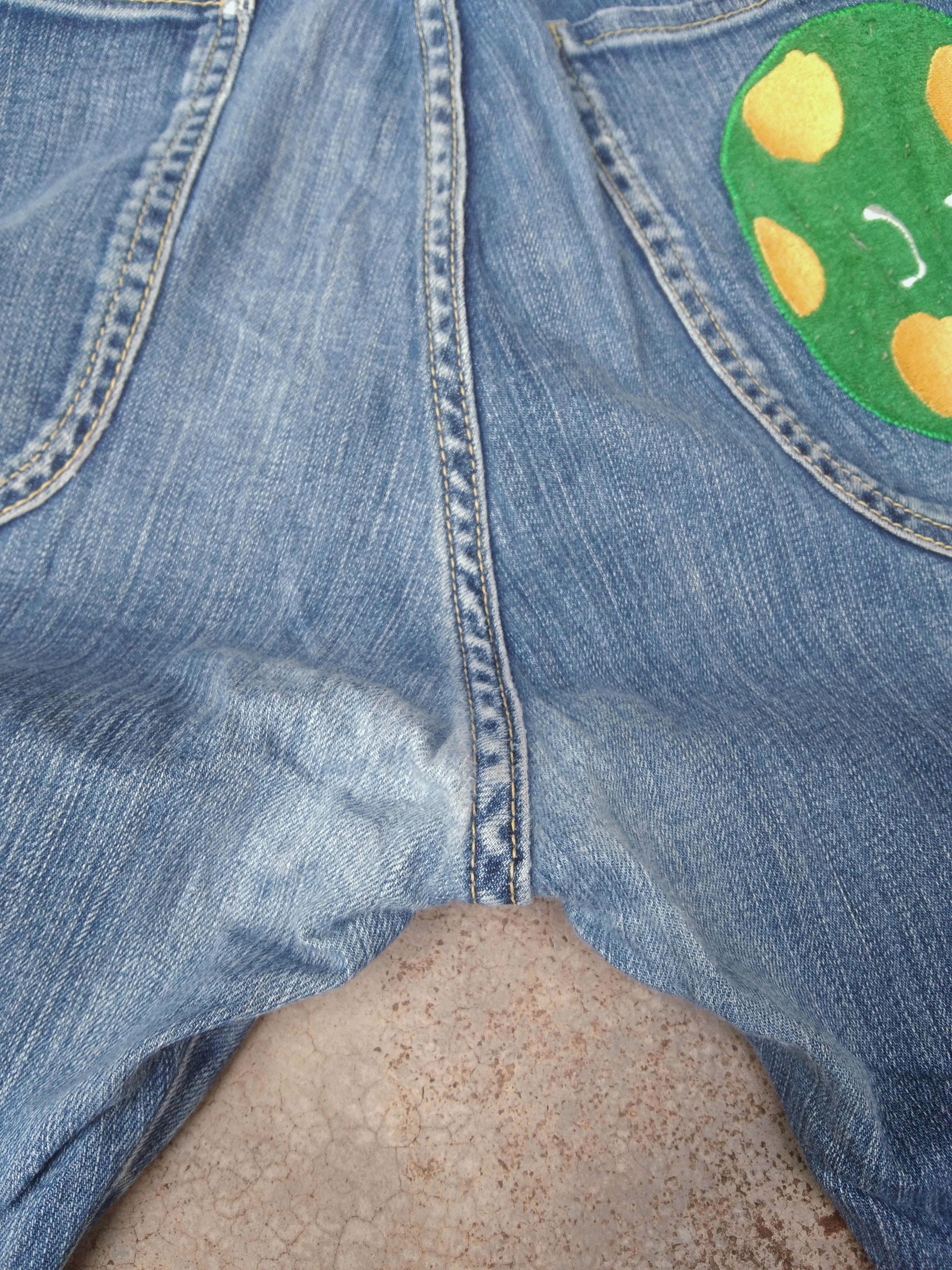 Issey Miyake Vintage Nenet High Rise Washed Faded Blue Jeans 32x29 Size US 32 / EU 48 - 4 Thumbnail