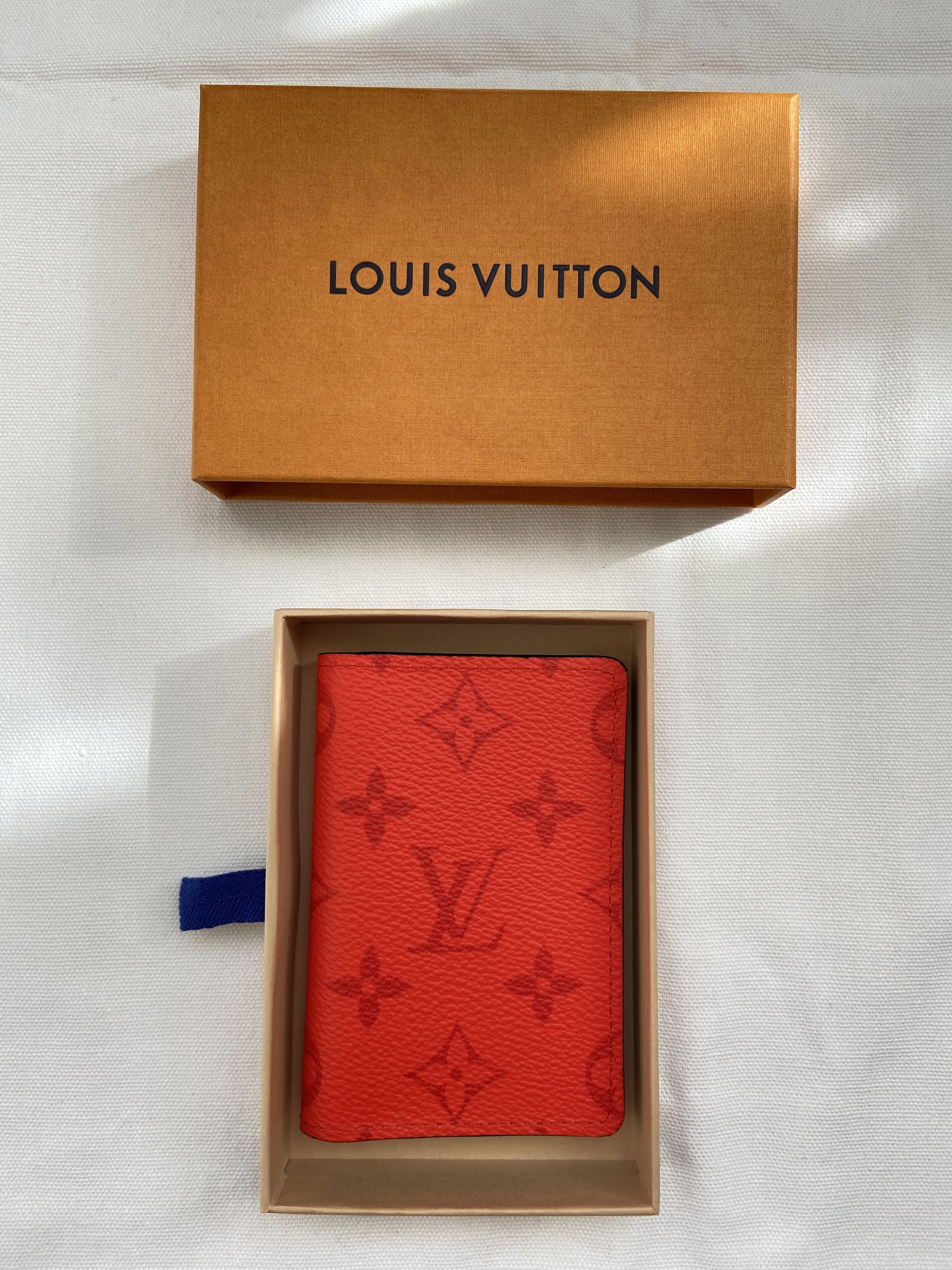 Louis Vuitton Paris Damier Infini Red Pocket Organizer Card Holder