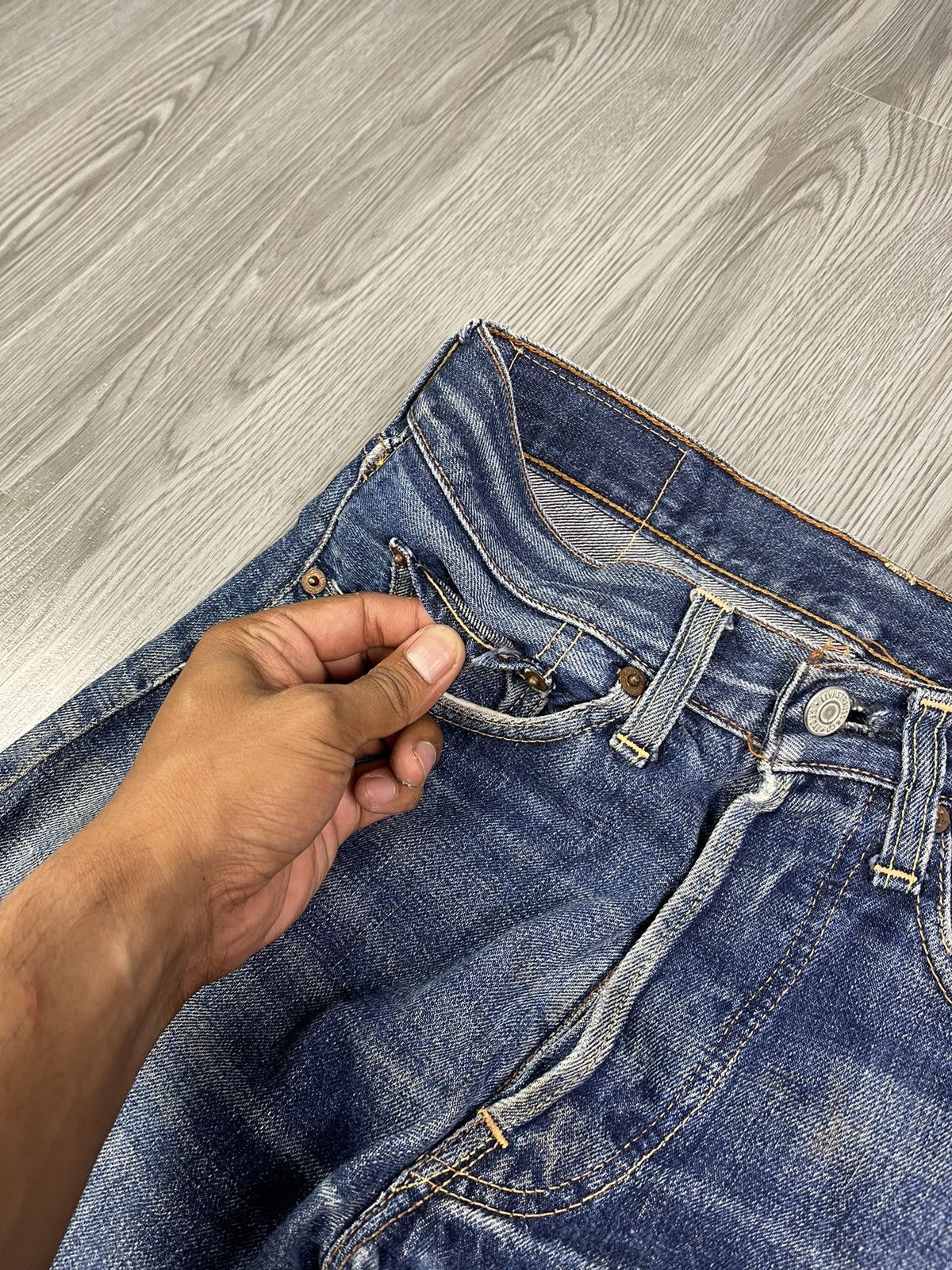 Levi's Incredible Color & Patina Levi’s 501 BIG E from 60s Size US 28 / EU 44 - 8 Thumbnail