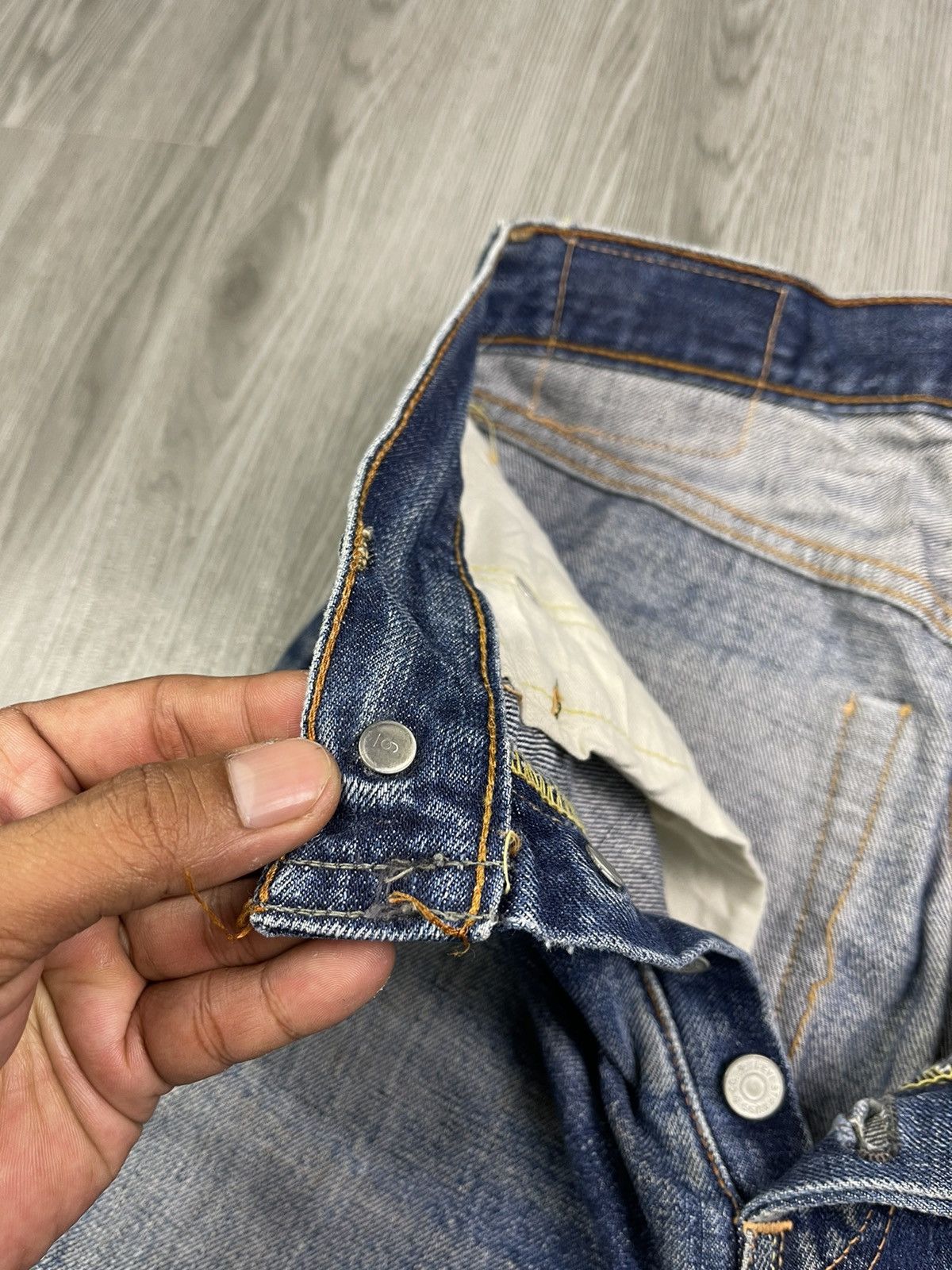 Levi's Incredible Color & Patina Levi’s 501 BIG E from 60s Size US 28 / EU 44 - 17 Thumbnail