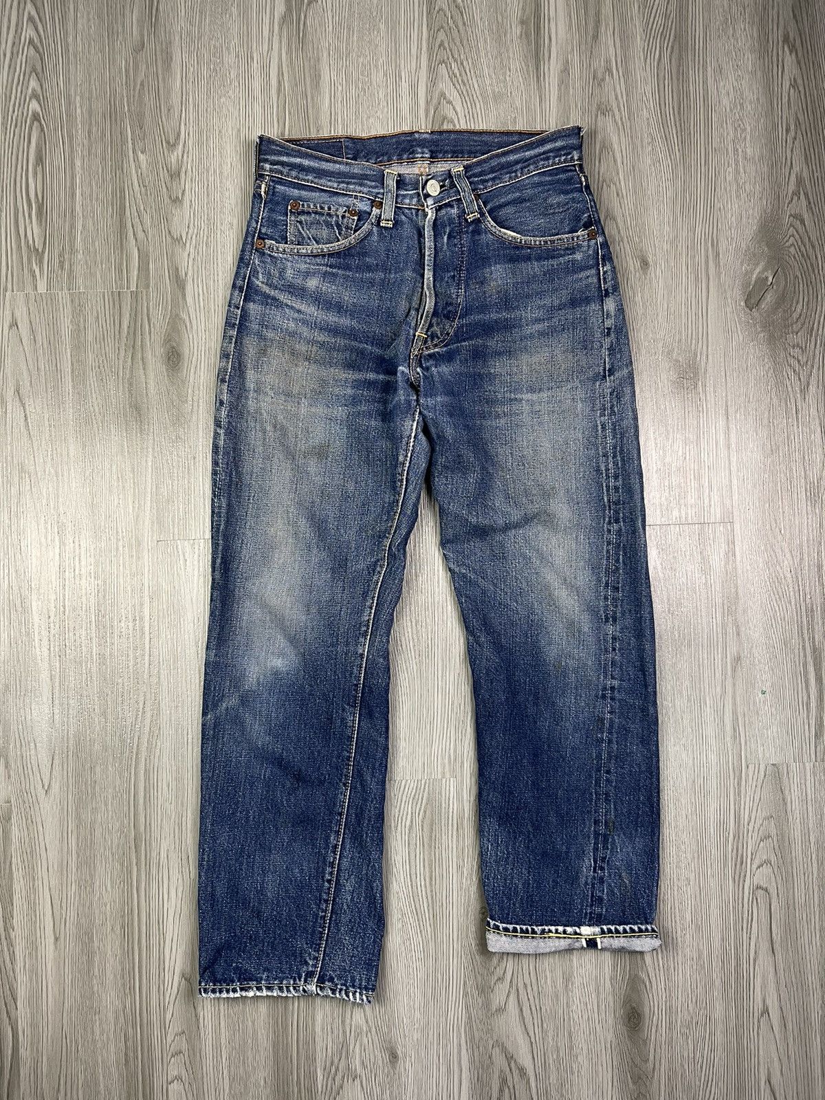 Levi's Incredible Color & Patina Levi’s 501 BIG E from 60s Size US 28 / EU 44 - 1 Thumbnail