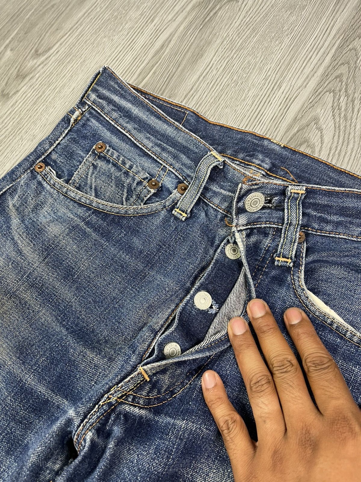Levi's Incredible Color & Patina Levi’s 501 BIG E from 60s Size US 28 / EU 44 - 7 Thumbnail