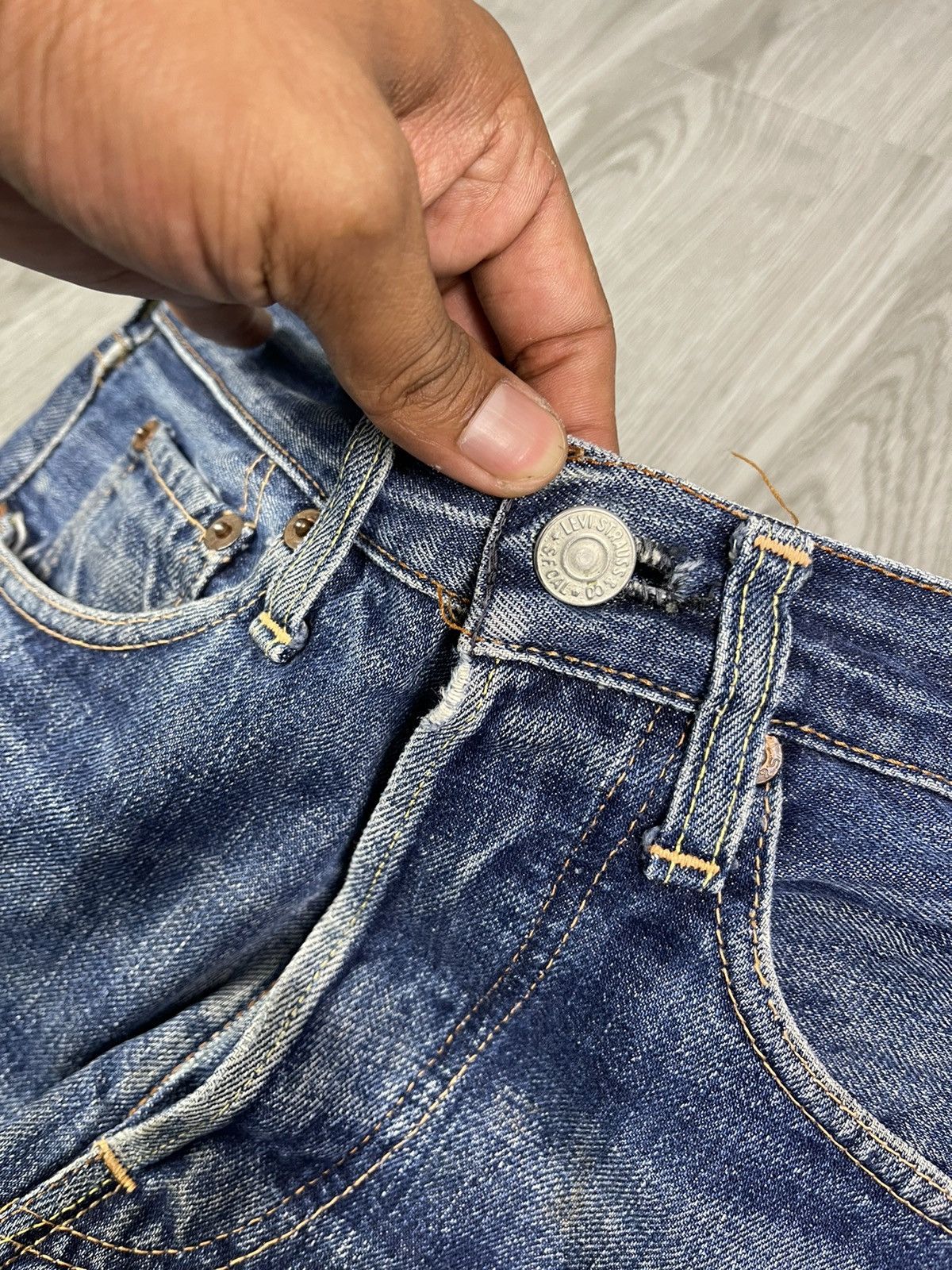 Levi's Incredible Color & Patina Levi’s 501 BIG E from 60s Size US 28 / EU 44 - 5 Thumbnail