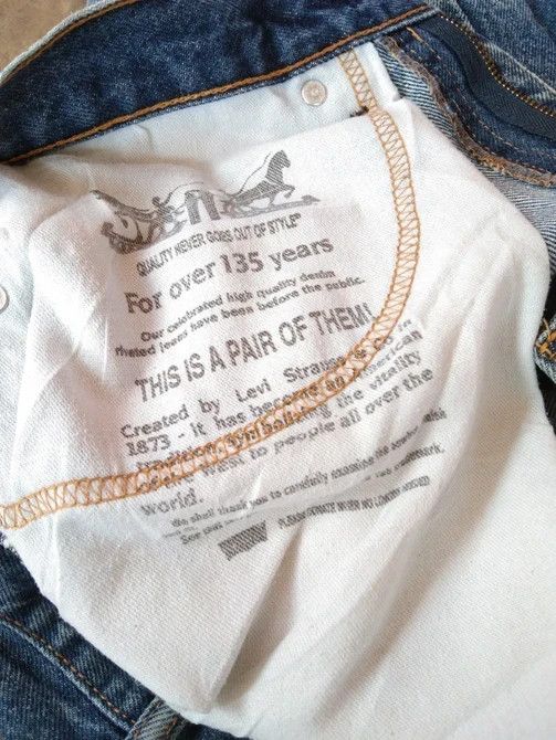 Jean × Levi's × Vintage Vintage Levis 505 Straight Leg Distressed Jeans 31x33 Size US 31 - 7 Thumbnail