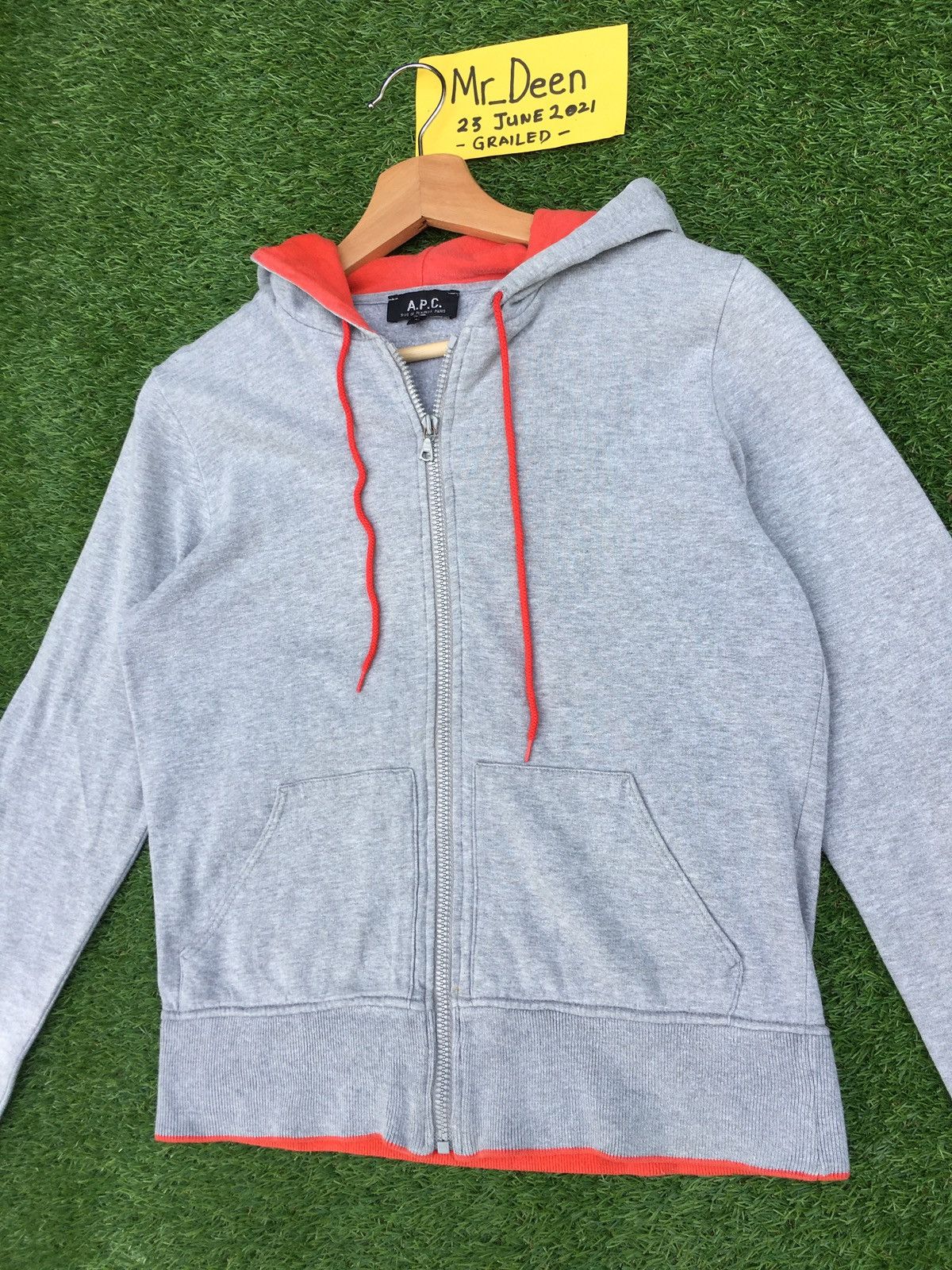 A.P.C. Vintage A.P.C Grey Hoodie Sweater Size US S / EU 44-46 / 1 - 5 Thumbnail