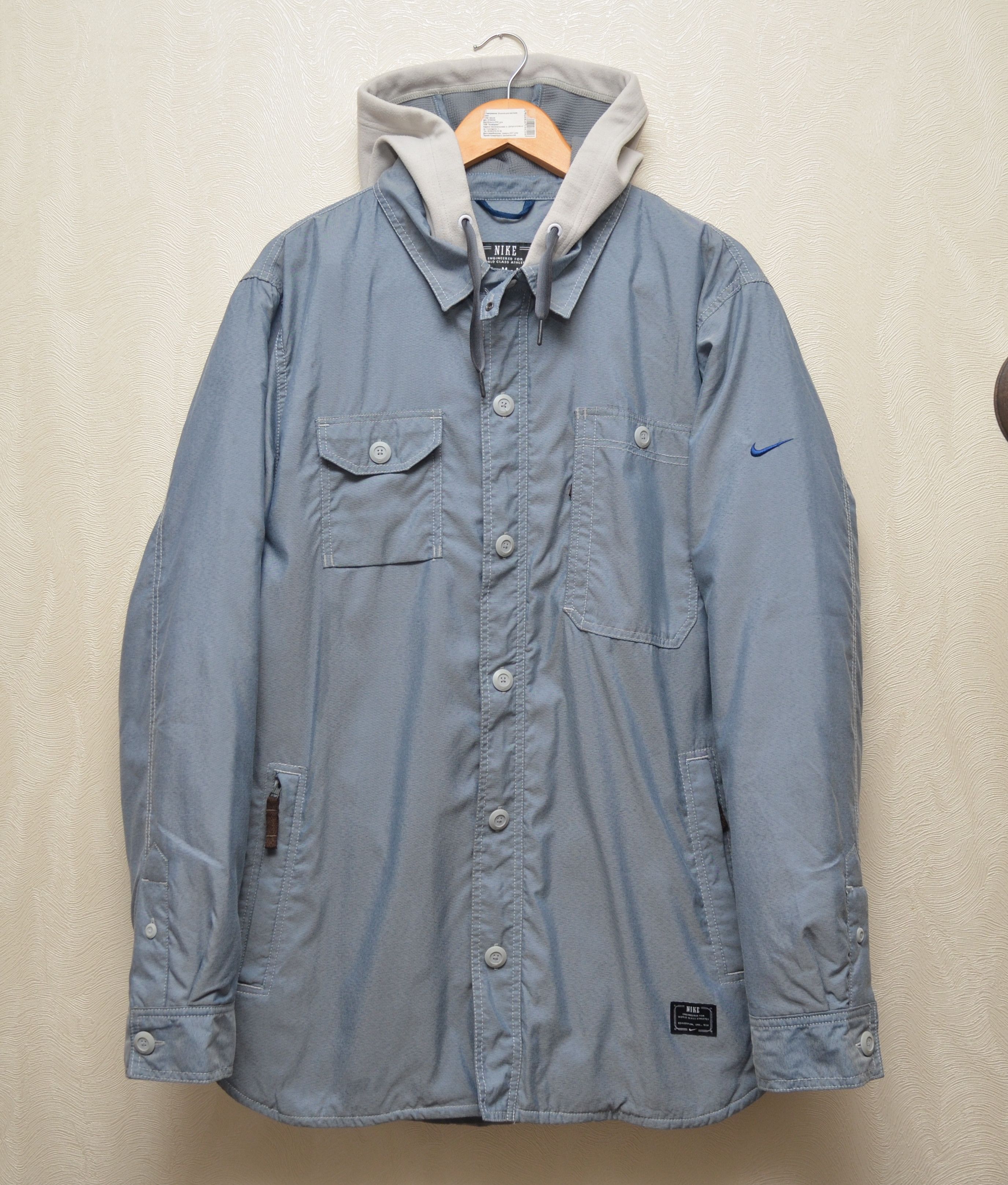 Designer × Nike Nike Vernon Insulated Jkt Brave Blue/Grey Heather Sz M/L Size US L / EU 52-54 / 3 - 5 Thumbnail