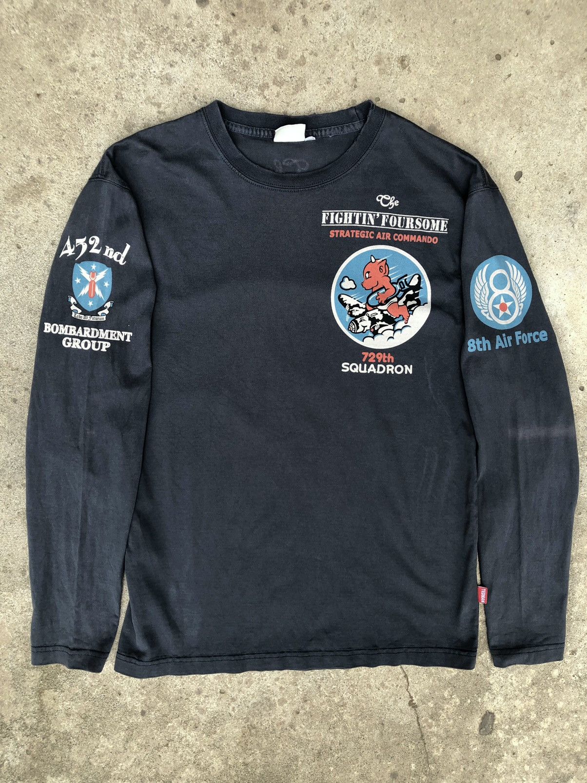 Japanese Brand TEDMAN DEVIL’S EQUIPMENT 729th SQUADRON FIGHTIN’FOURSOME Size US M / EU 48-50 / 2 - 2 Thumbnail