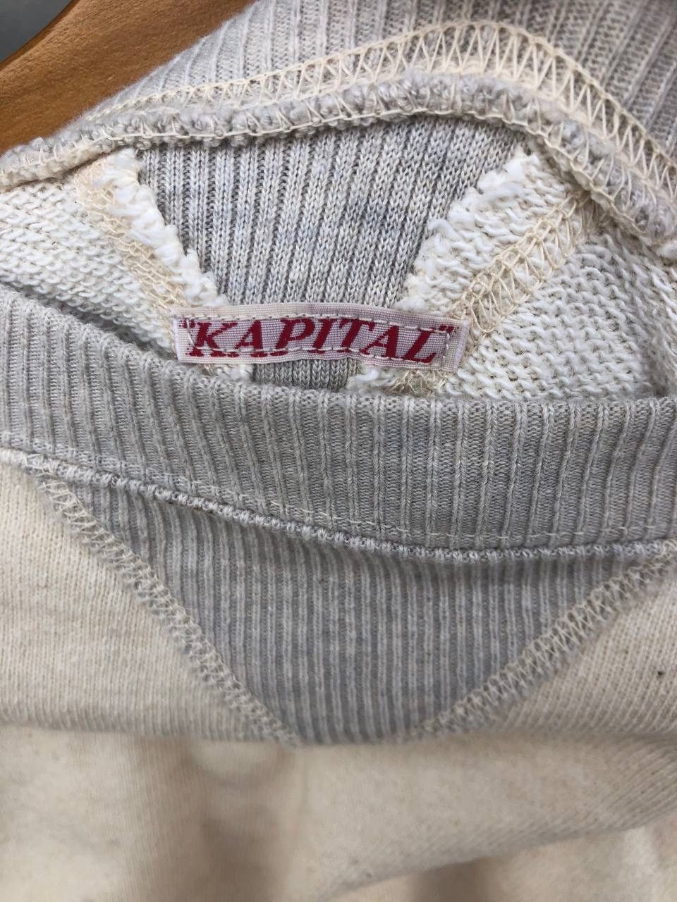 Kapital HYPE !! KAPITAL Beige Oversized Long Sweatshirt Size M / US 6-8 / IT 42-44 - 6 Thumbnail