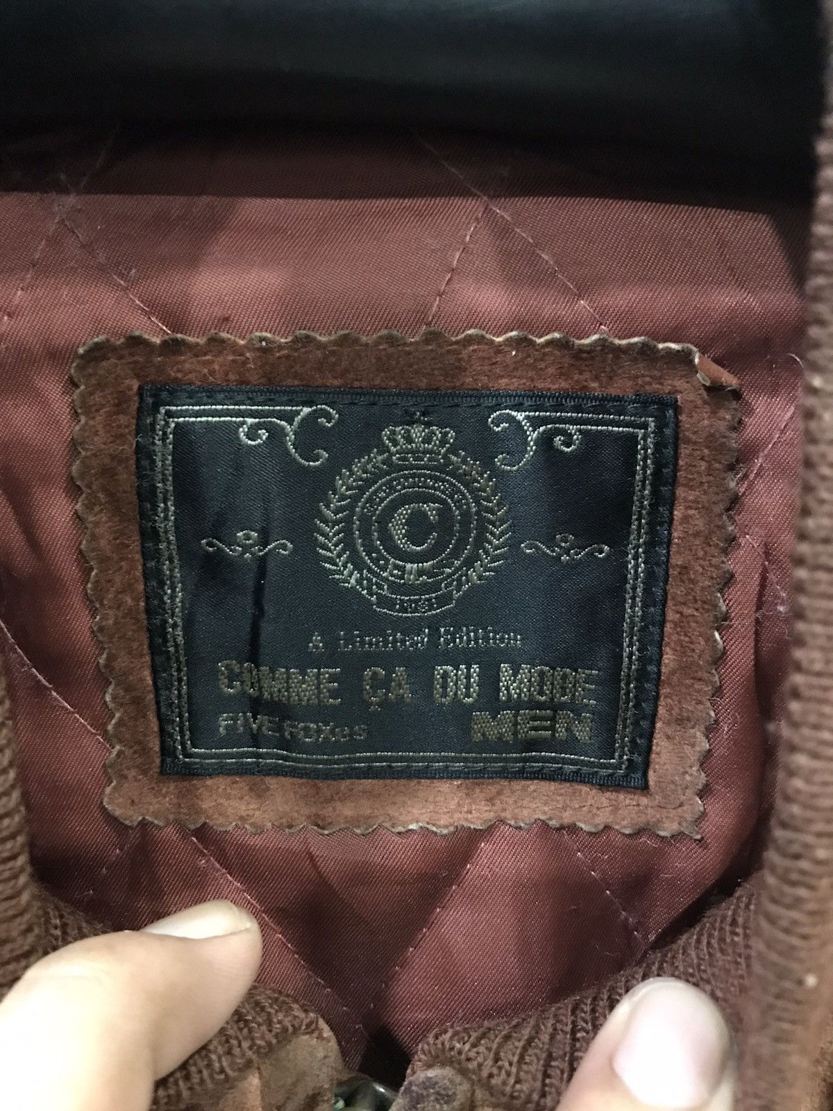 Japanese Brand COMME CA DU MODE Japan Suede Varsity Jacket Size US L / EU 52-54 / 3 - 9 Thumbnail