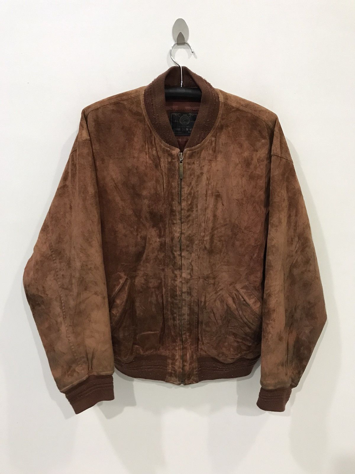 Japanese Brand COMME CA DU MODE Japan Suede Varsity Jacket Size US L / EU 52-54 / 3 - 2 Thumbnail