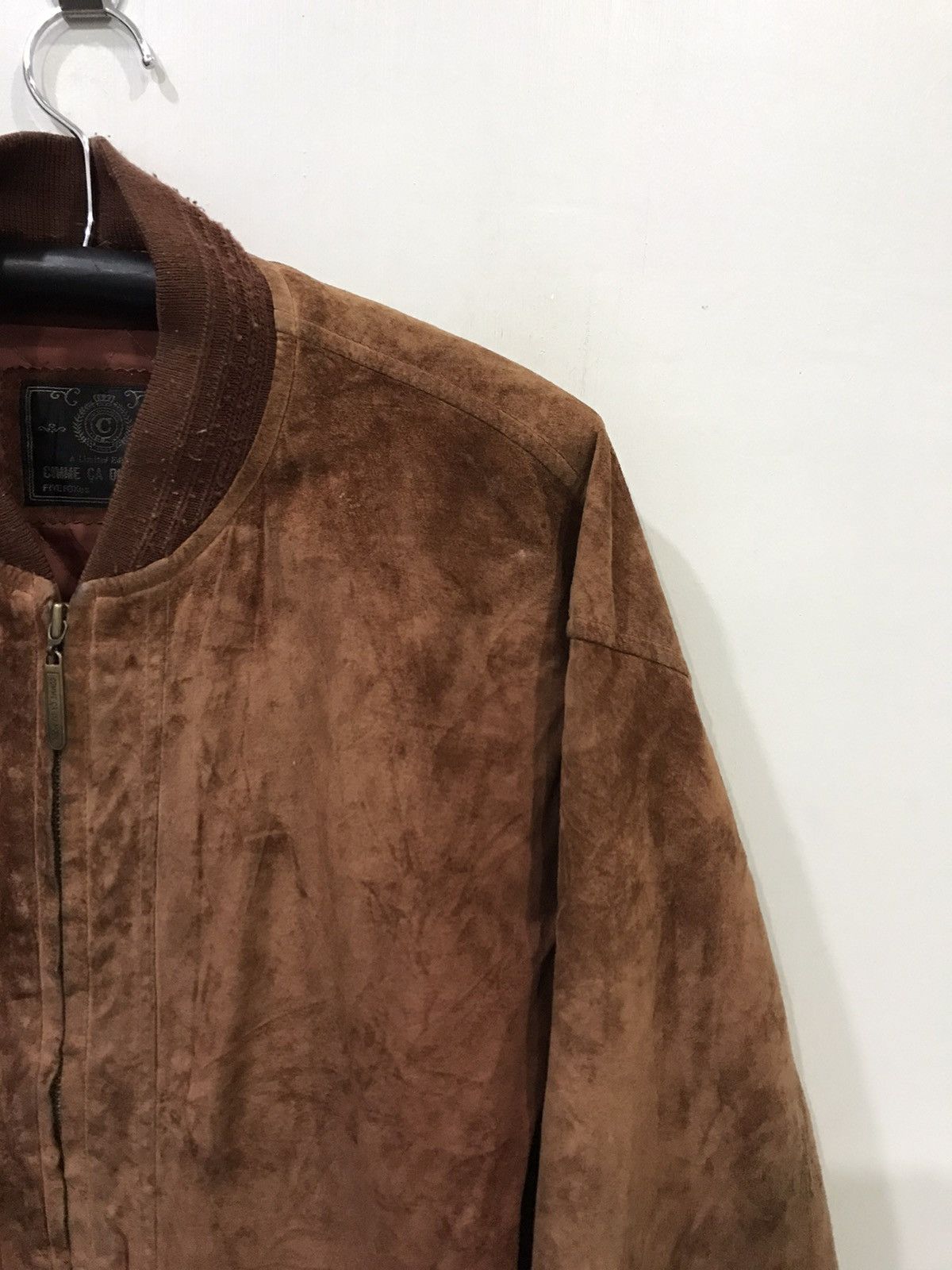 Japanese Brand COMME CA DU MODE Japan Suede Varsity Jacket Size US L / EU 52-54 / 3 - 4 Thumbnail
