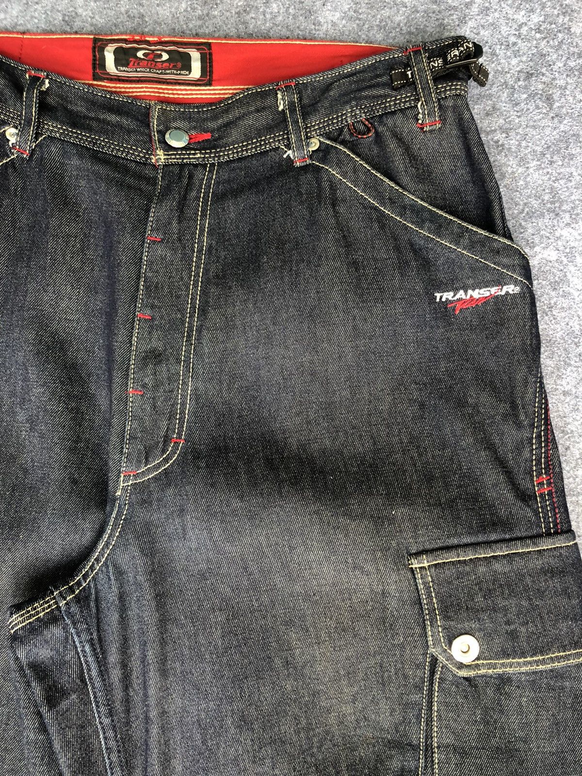 JNCO Vtg’90s Skate🔥TRANSER🔥Baggy Cargo Jeans HipHop Style Size US 34 / EU 50 - 5 Thumbnail