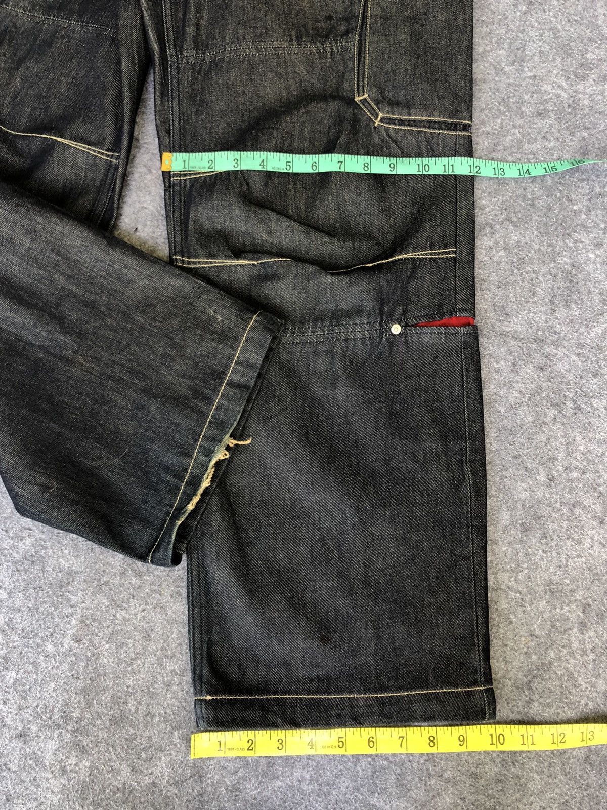 JNCO Vtg’90s Skate🔥TRANSER🔥Baggy Cargo Jeans HipHop Style Size US 34 / EU 50 - 6 Thumbnail