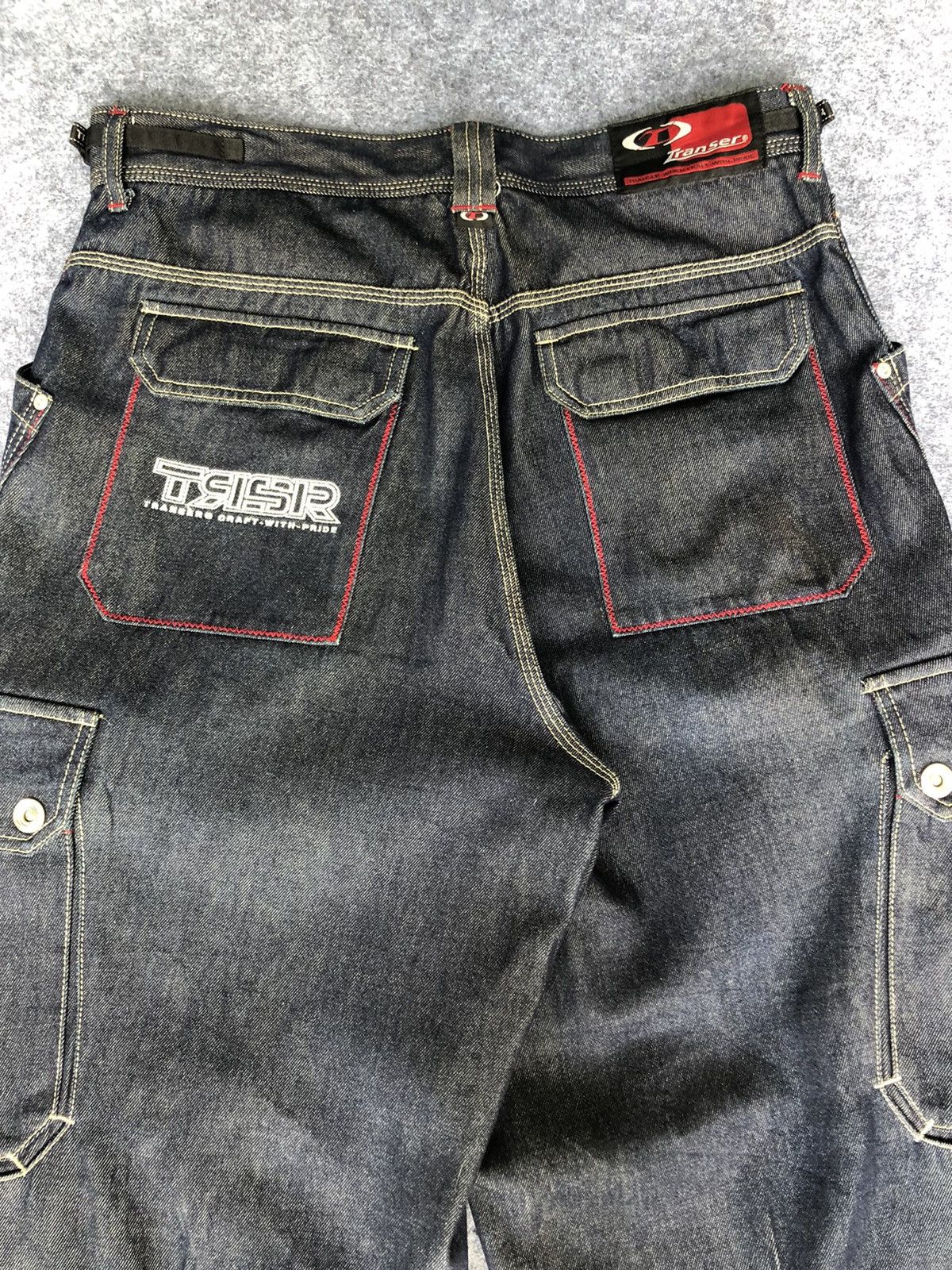JNCO Vtg’90s Skate🔥TRANSER🔥Baggy Cargo Jeans HipHop Style Size US 34 / EU 50 - 10 Thumbnail