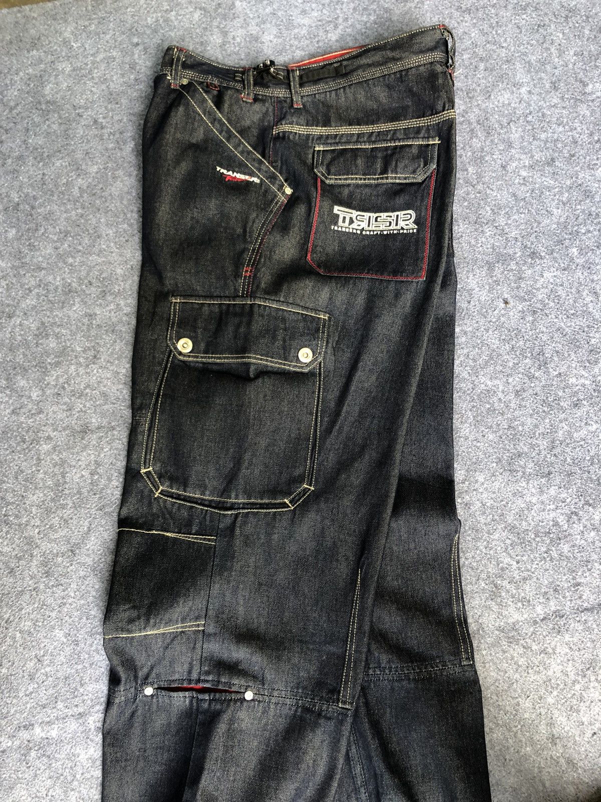 JNCO Vtg’90s Skate🔥TRANSER🔥Baggy Cargo Jeans HipHop Style Size US 34 / EU 50 - 7 Thumbnail