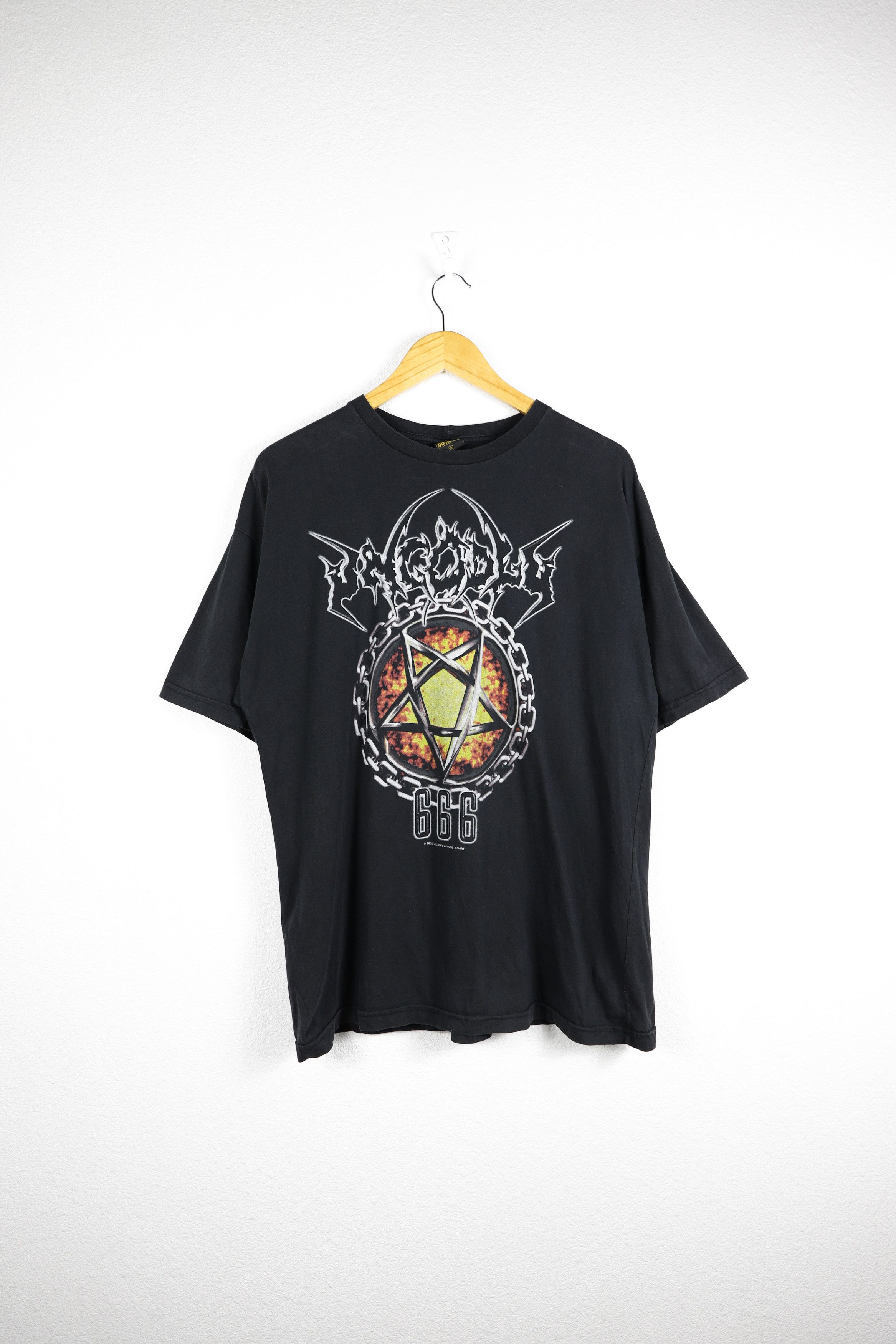 Vintage UnGodly 666 Satanic Graphic Print Tee T-shirt