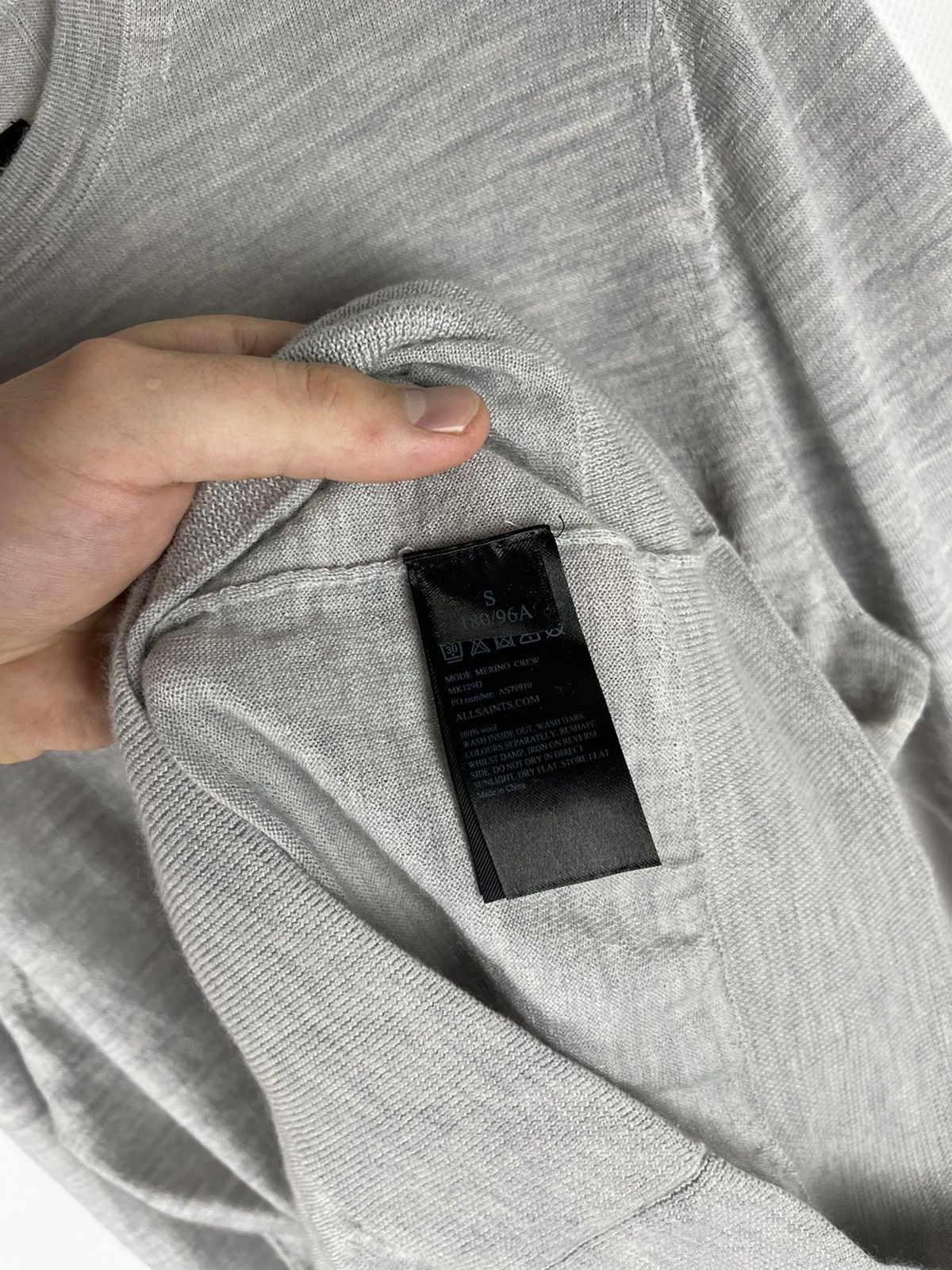 Allsaints Allsaints Mode Merino crew neck 100% wool sweater Size US S / EU 44-46 / 1 - 8 Thumbnail