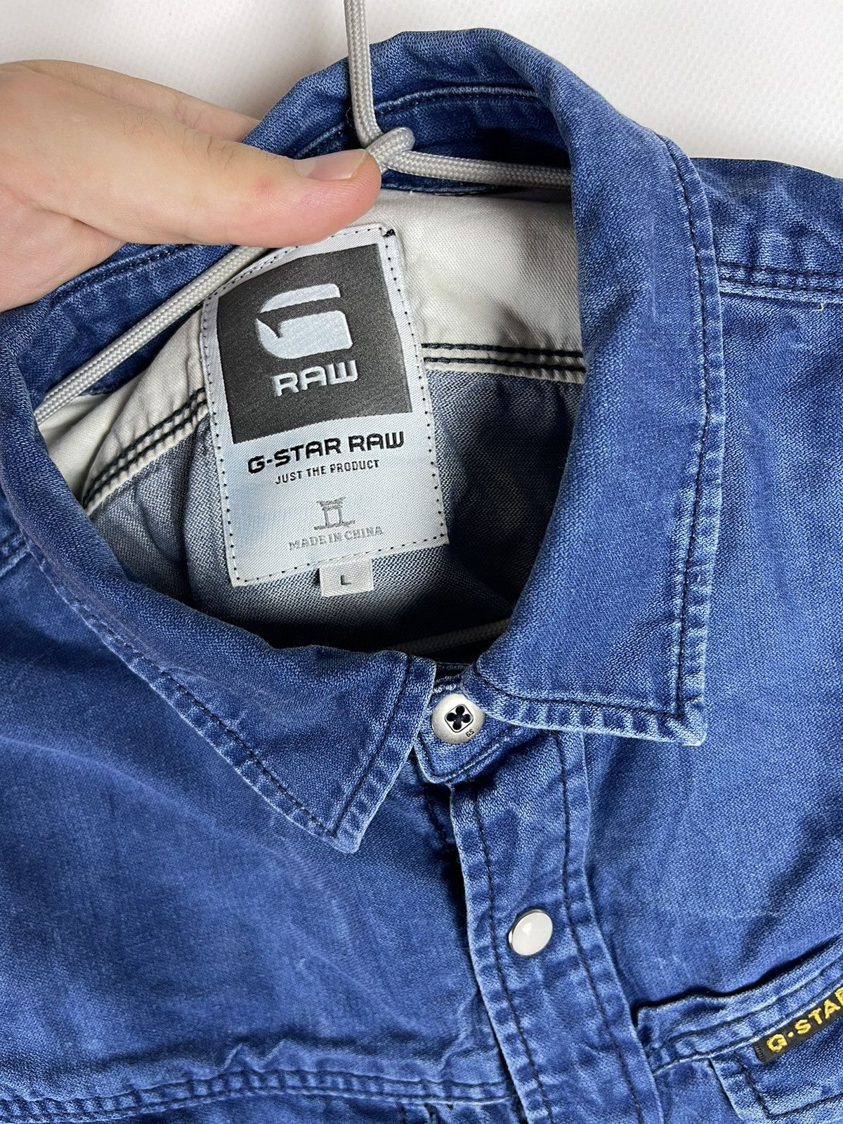 G-Star G-Star Raw Arc 3D denim faded shirt short sleeve Size US L / EU 52-54 / 3 - 7 Thumbnail