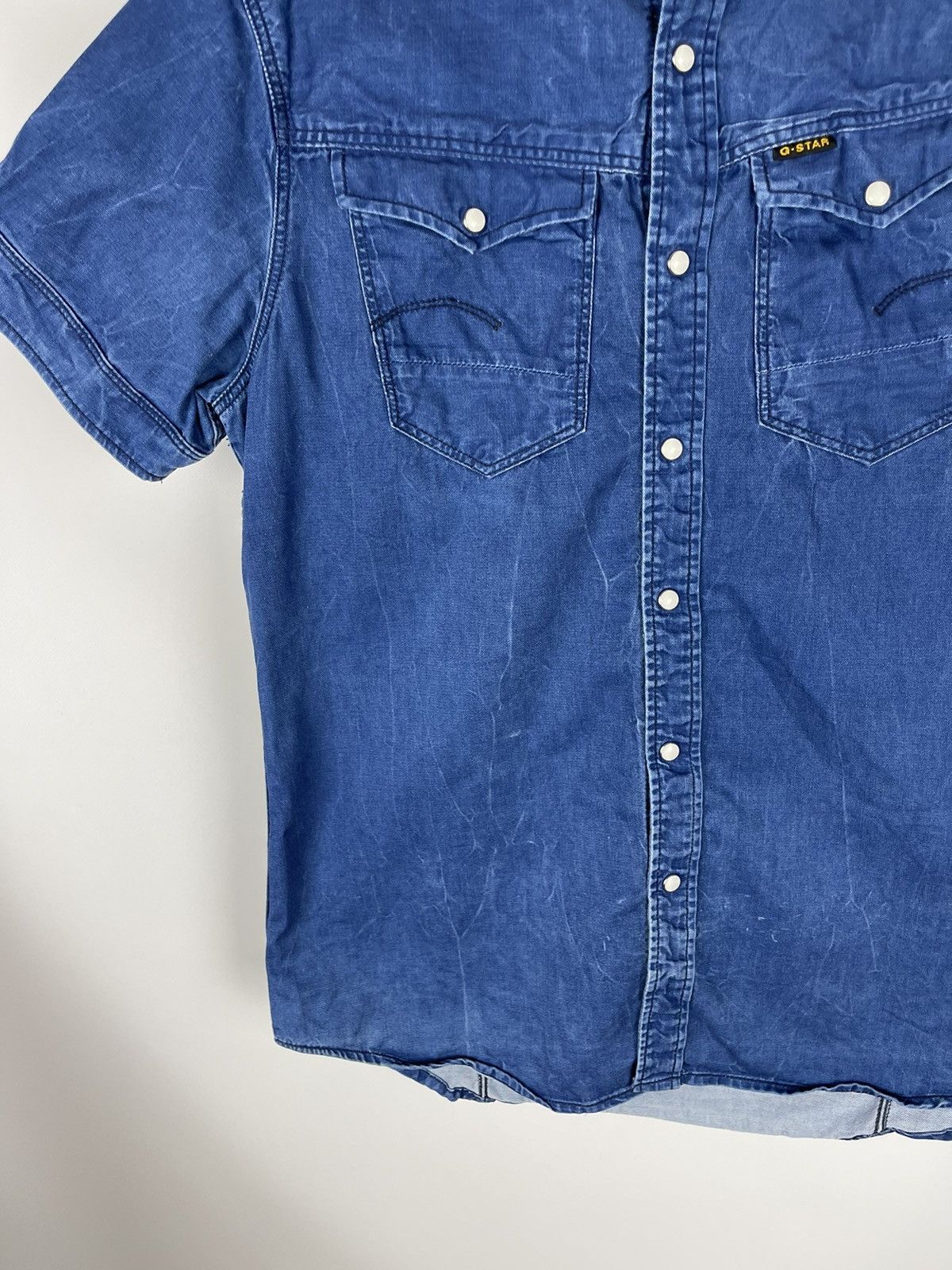 G-Star G-Star Raw Arc 3D denim faded shirt short sleeve Size US L / EU 52-54 / 3 - 5 Thumbnail