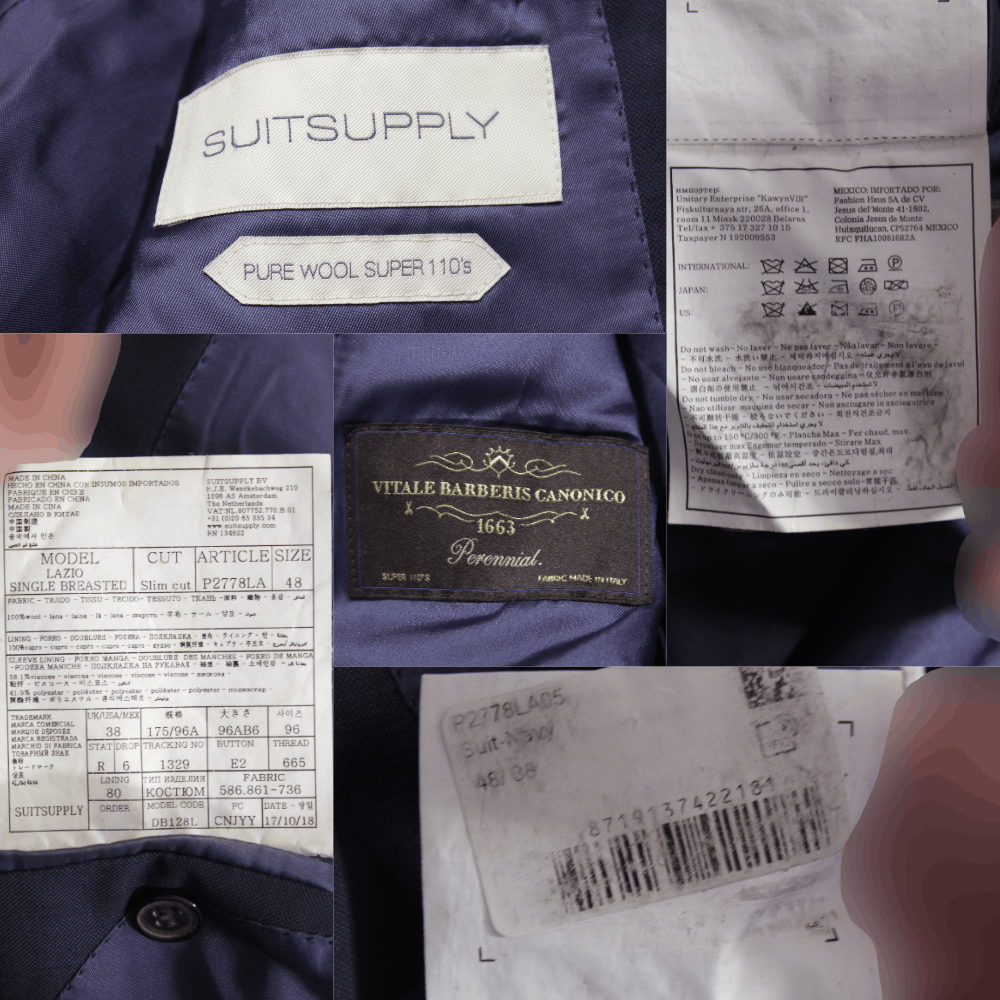 Suitsupply Lazio Single-Breasted Wool Blazer Size 48R - 9 Thumbnail