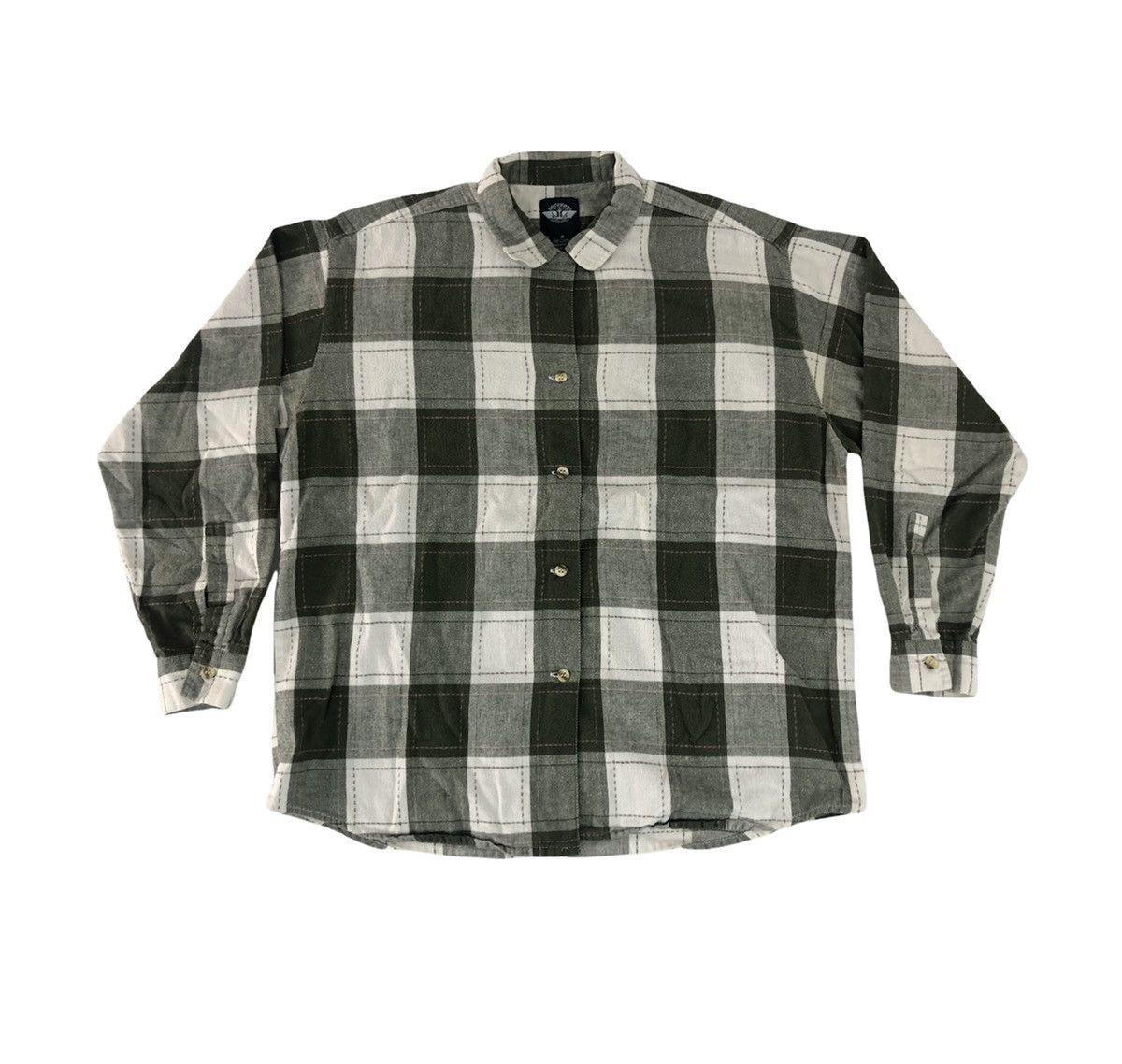 Dockers × Flannel × Vintage Vintage Dockers Flannel Plaid Checked Single Pocket Design Size US L / EU 52-54 / 3 - 1 Thumbnail
