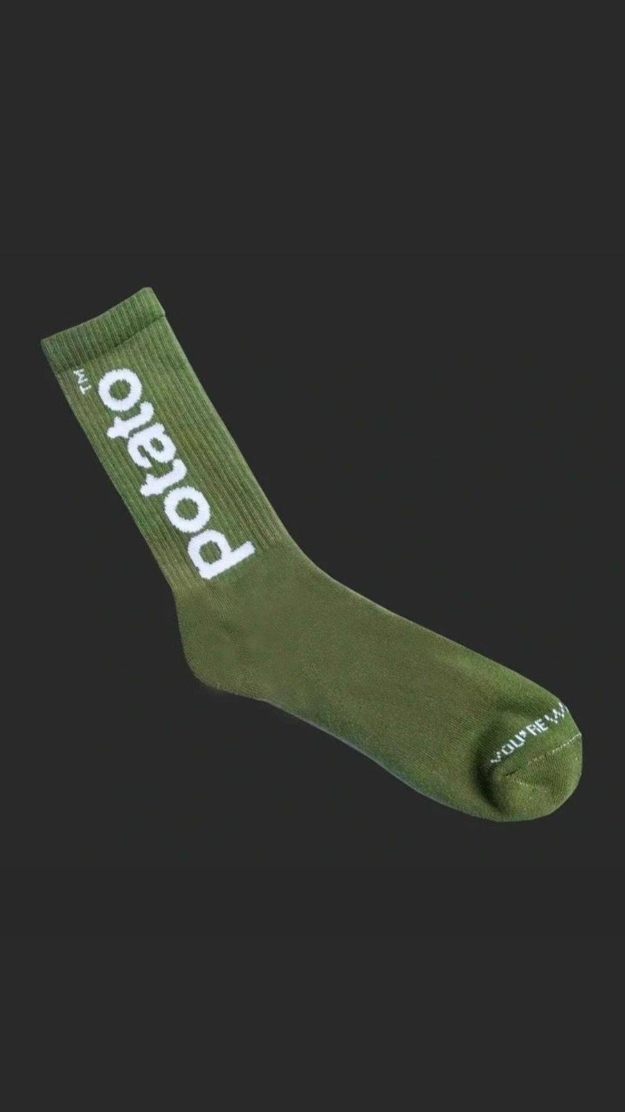 Imran Potato - Green/Yellow 'LV' Logo Knit Socks – eluXive
